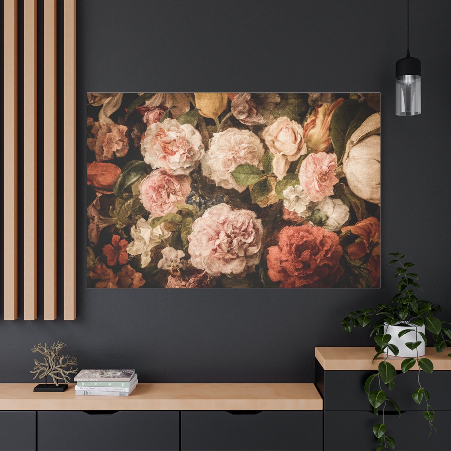 Carnations in Bloom | Botanical Still Life Canvas Art