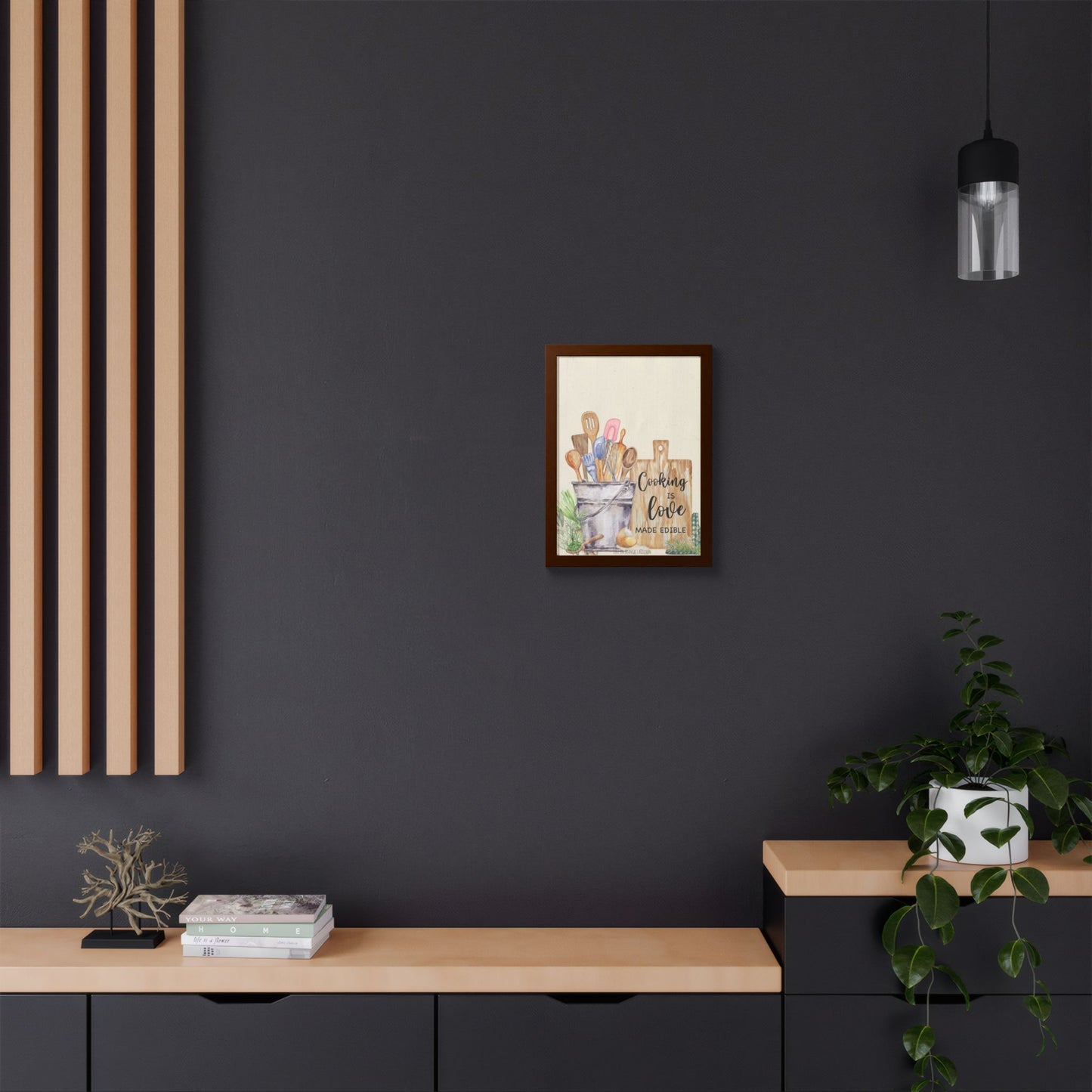 Cooking Is Love Framed Wall Art | Kitchen Garden Collection