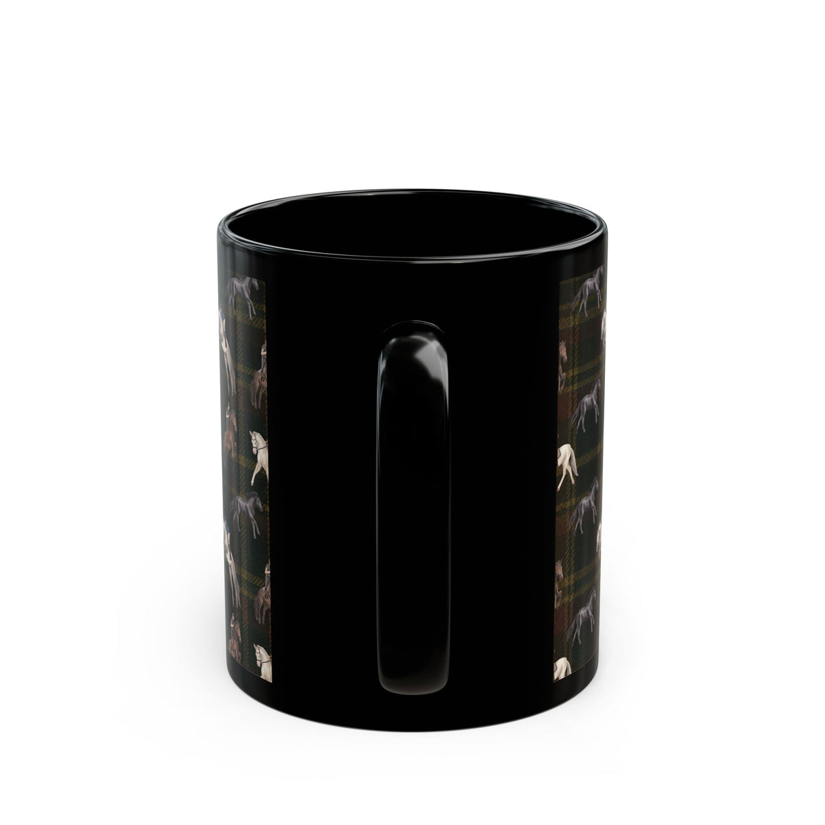 Briarwood Equestrian Mug — Horse & Heritage Tartan Design