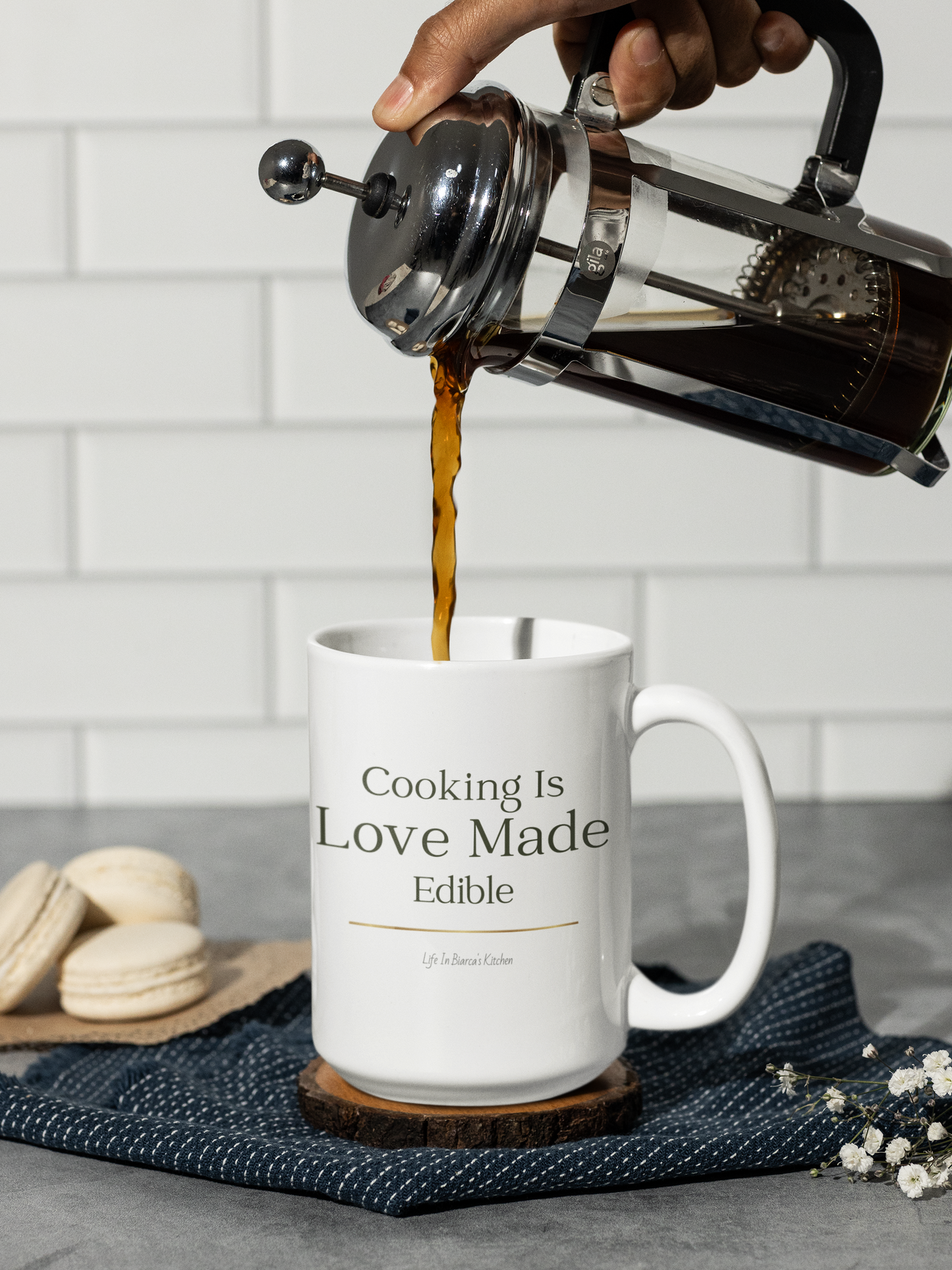 Cooking Is Love Made Edible | 15oz Ceramic Coffee Mug