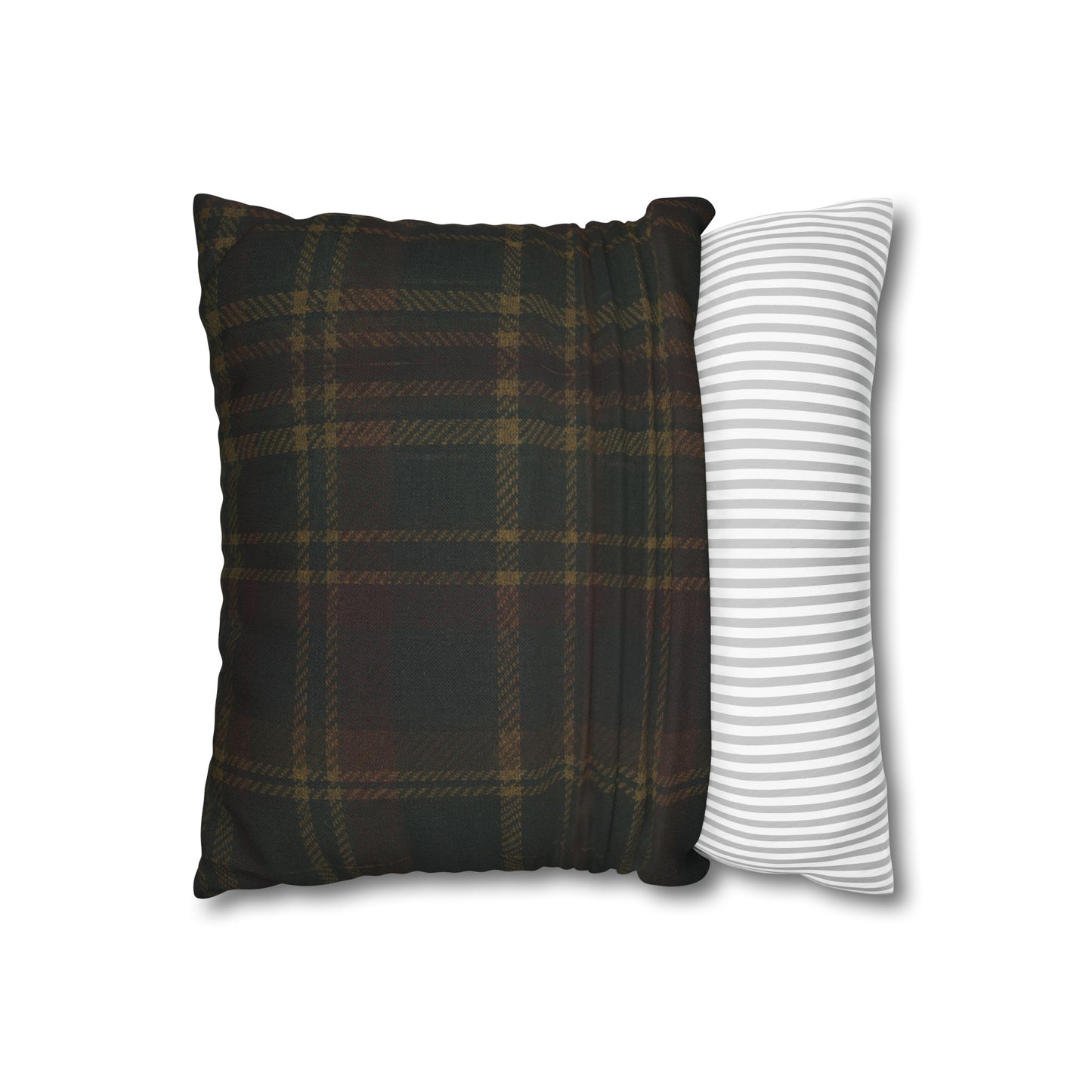 Briarwood Floral Faux Suede Decorative Pillow Cover II — 14" × 14"