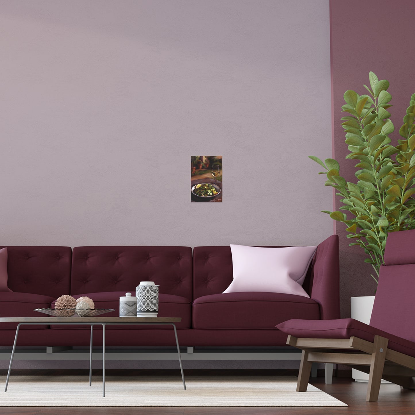 Summer Plate, Quiet Hour (Silk Paper Poster) | At the Garden Table