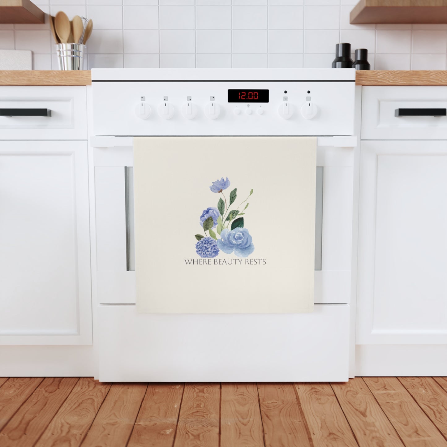 Where Beauty Rests | Cotton Tea Towel Set – Spring Botanical ||