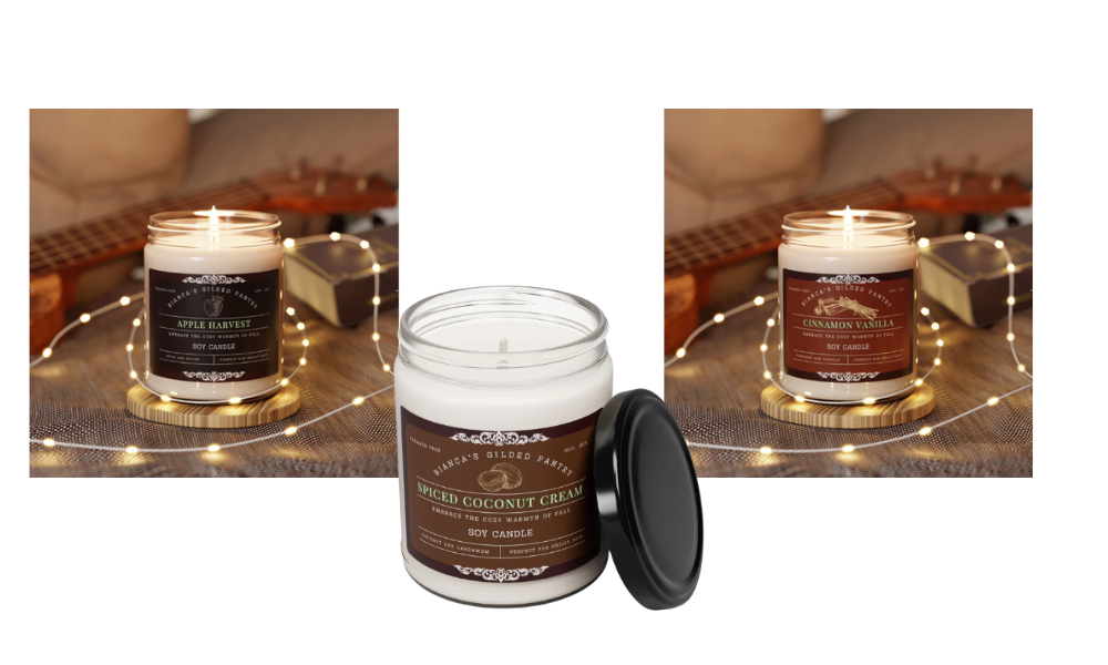 Bianca’s Gilded Pantry Grand Opening – Autumn candlelight and kitchen linens.