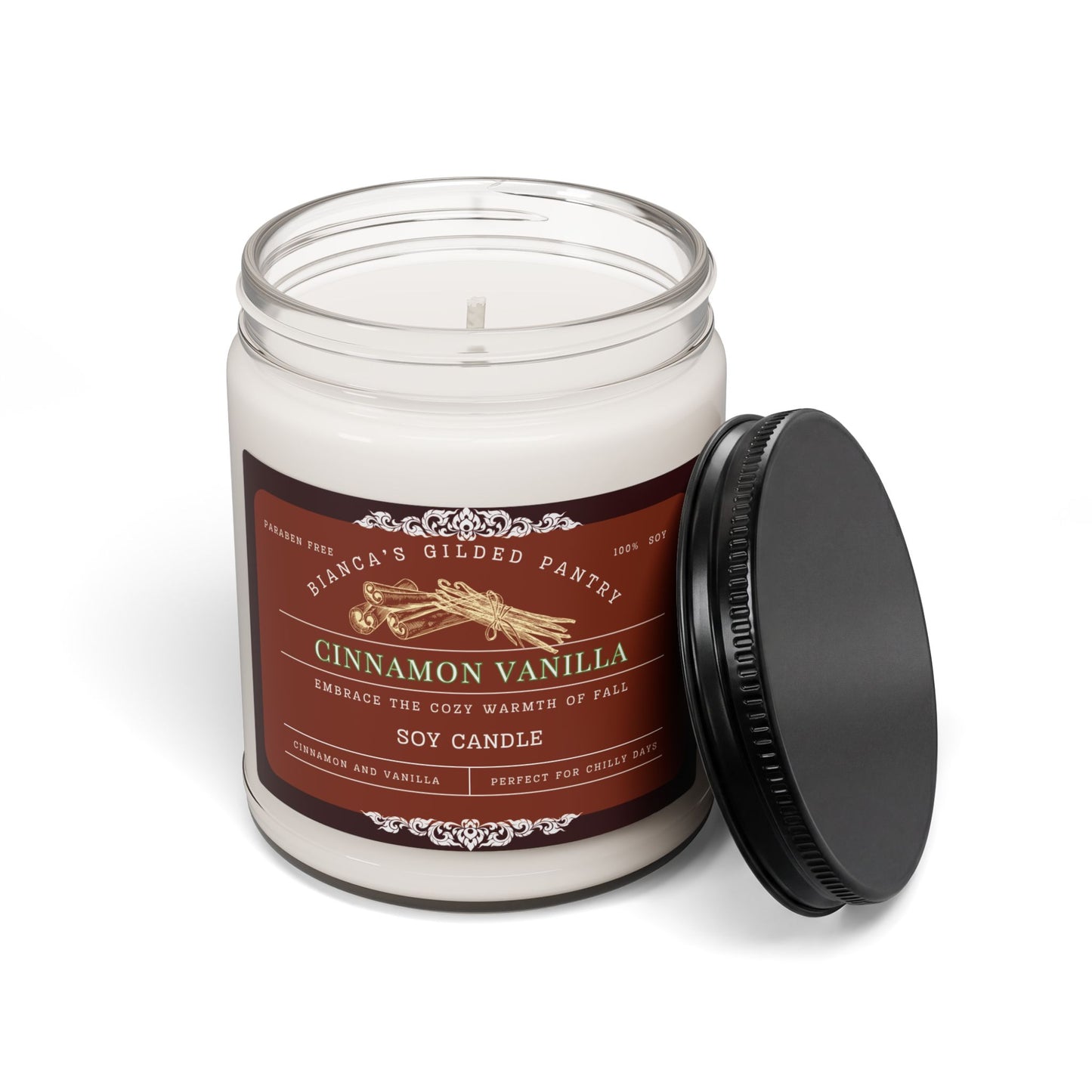 *LIMITED EDITION* Warm Cinnamon Vanilla Soy Candle | Cozy Autumn Spiced Soy Candle