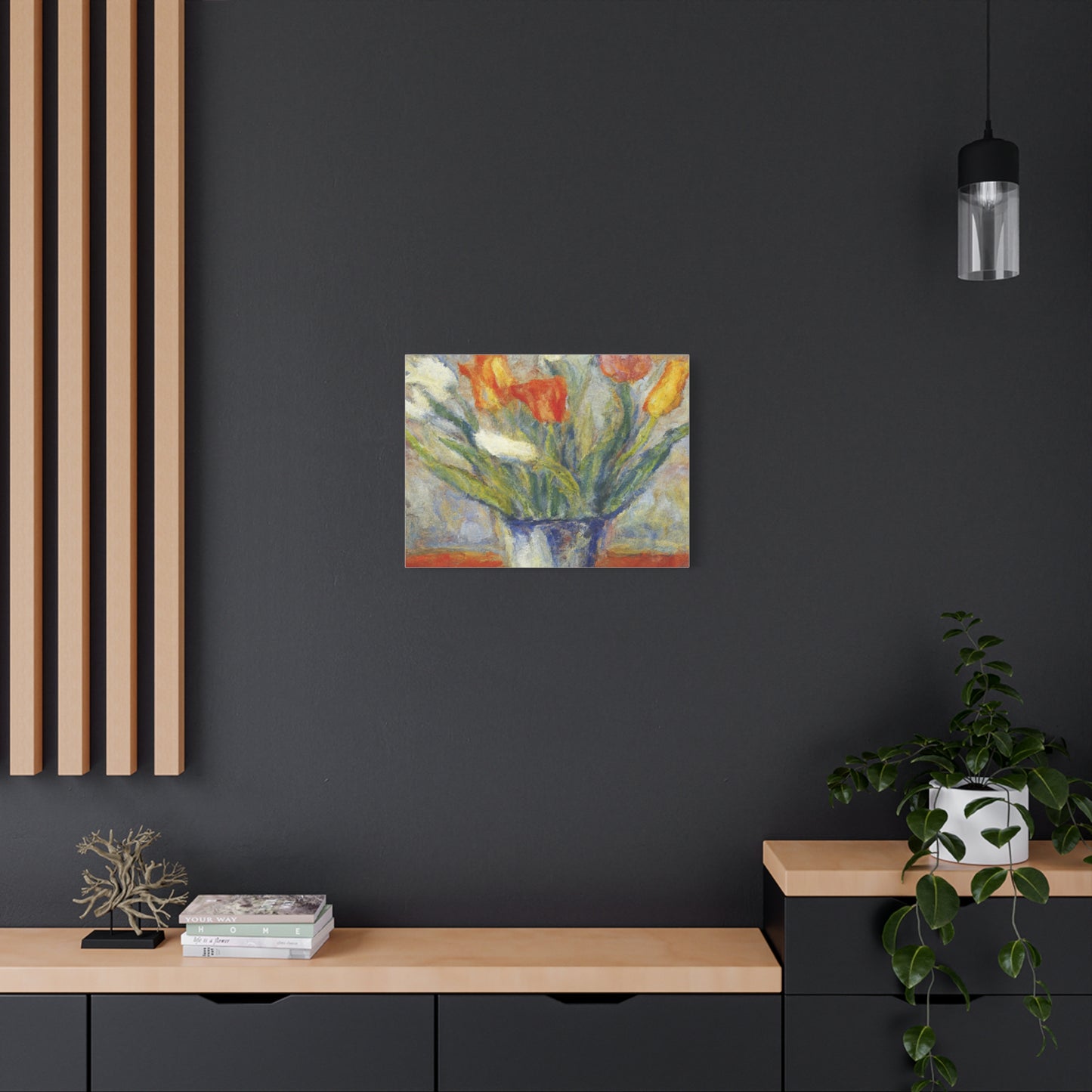 Spring Tulips in Bloom | Botanical Still Life Canvas Art