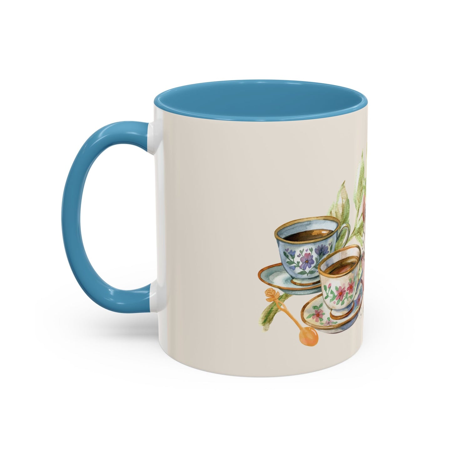 La Vie en Thé Illustrated Ceramic Mug | French Tea Cup Design