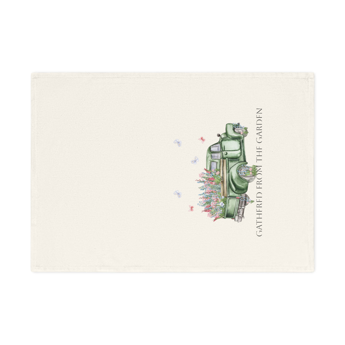 Gathered from the Garden  | Cotton Tea Towel – Spring Botanical