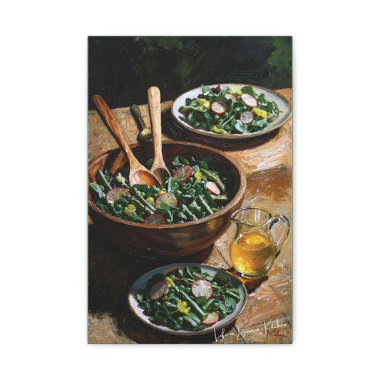 Spring Salad II (Canvas) | At the Garden Table