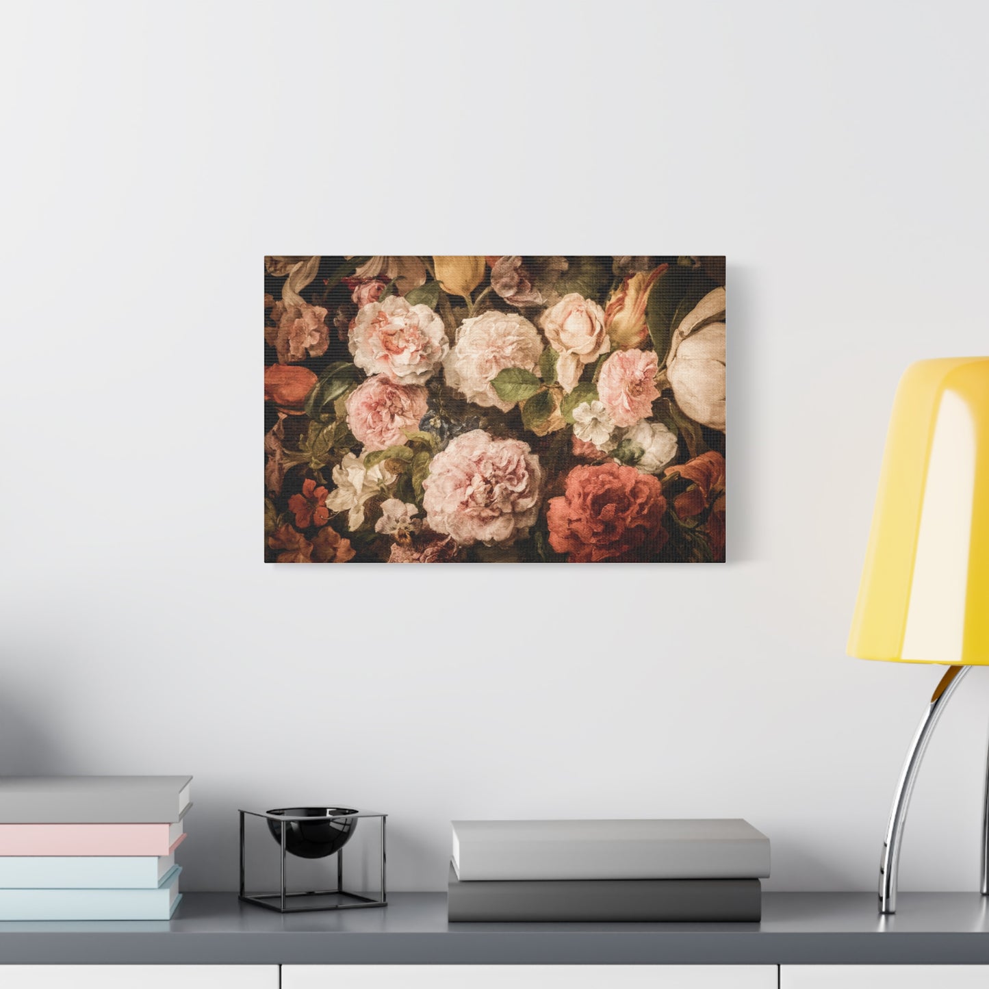Carnations in Bloom | Botanical Still Life Canvas Art