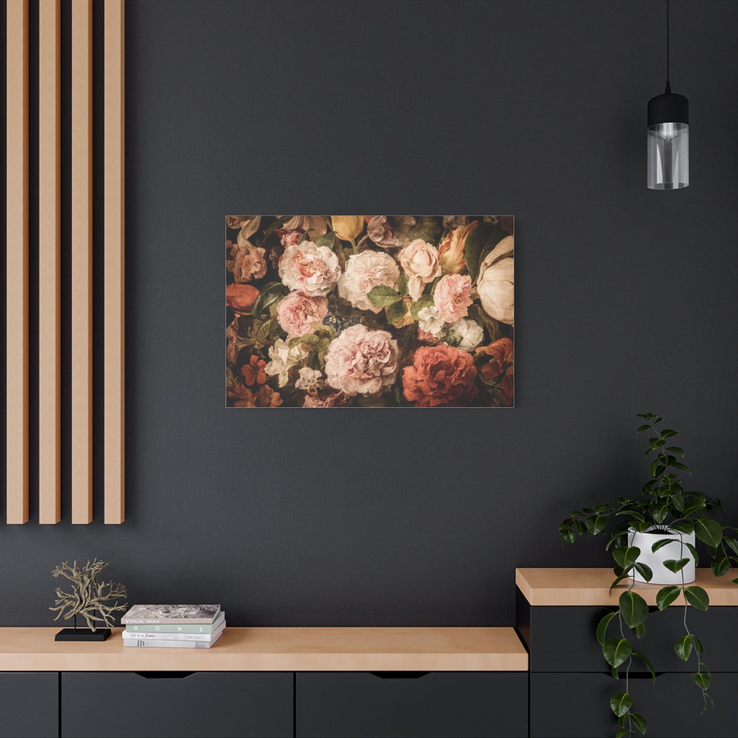 Carnations in Bloom | Botanical Still Life Canvas Art