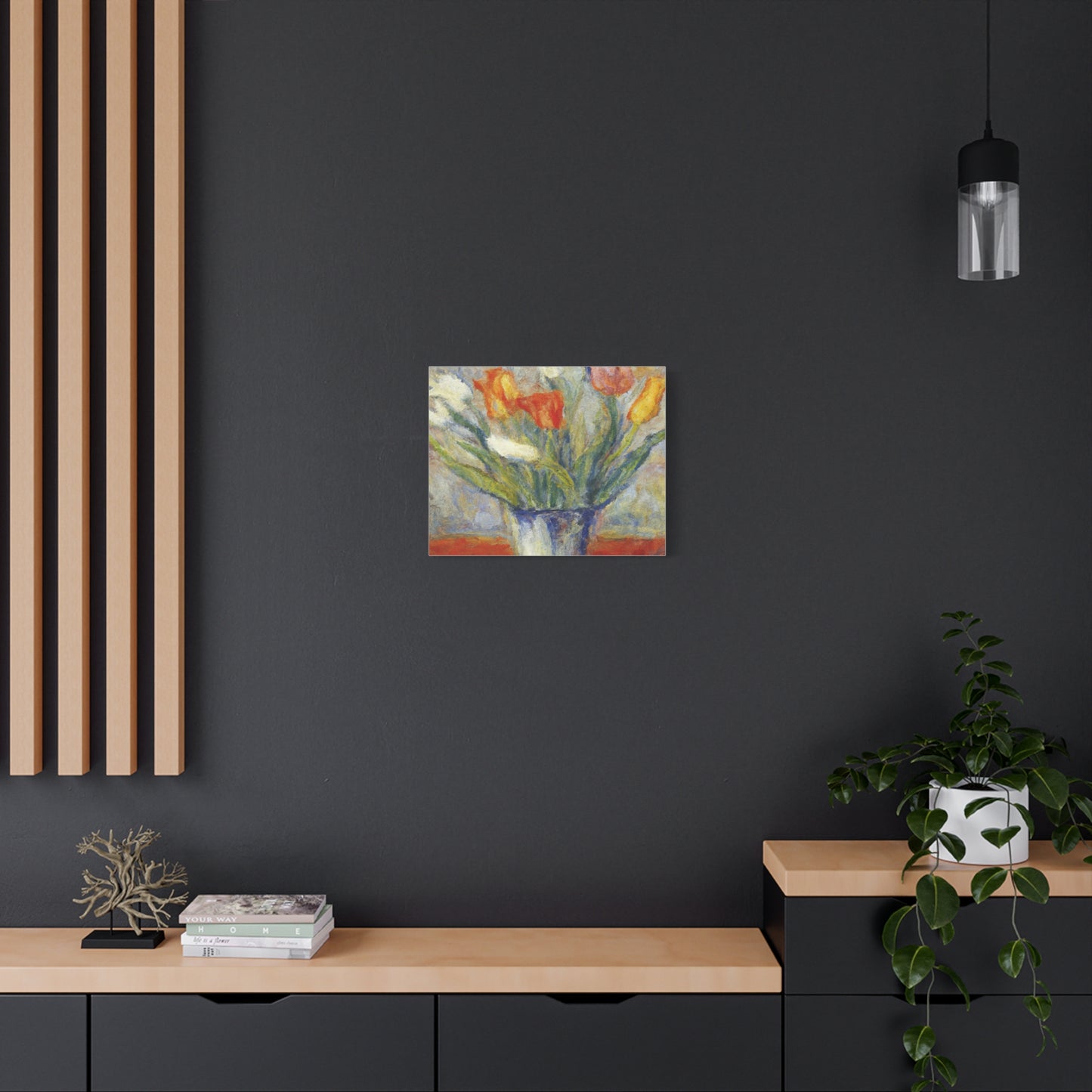 Spring Tulips in Bloom | Botanical Still Life Canvas Art