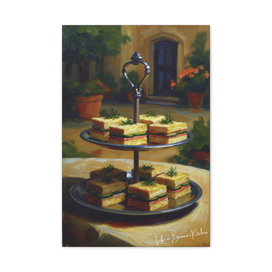 Tea Sandwiches (Canvas) | At the Garden Table