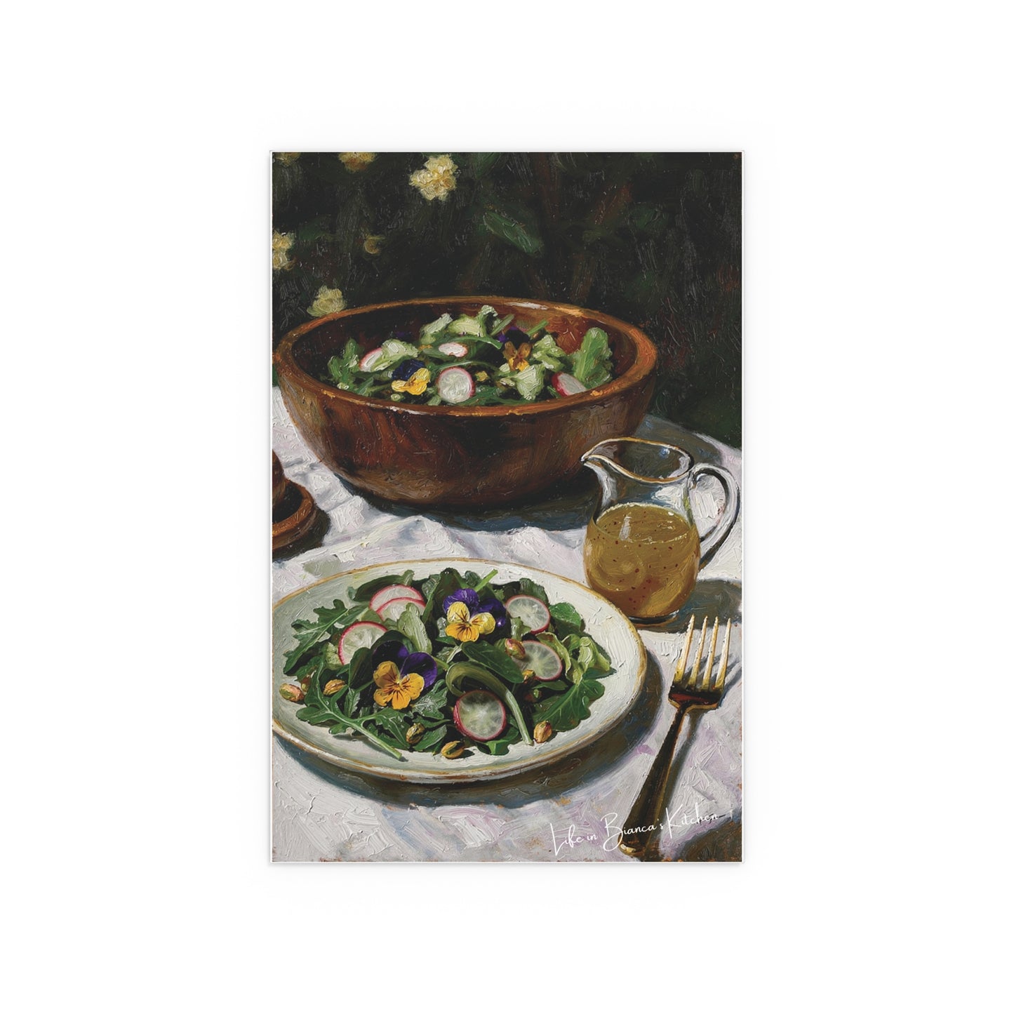 Spring Salad (Silk Poster) | At the Garden Table