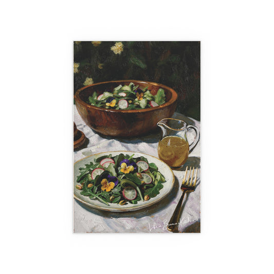 Spring Salad (Silk Poster) | At the Garden Table