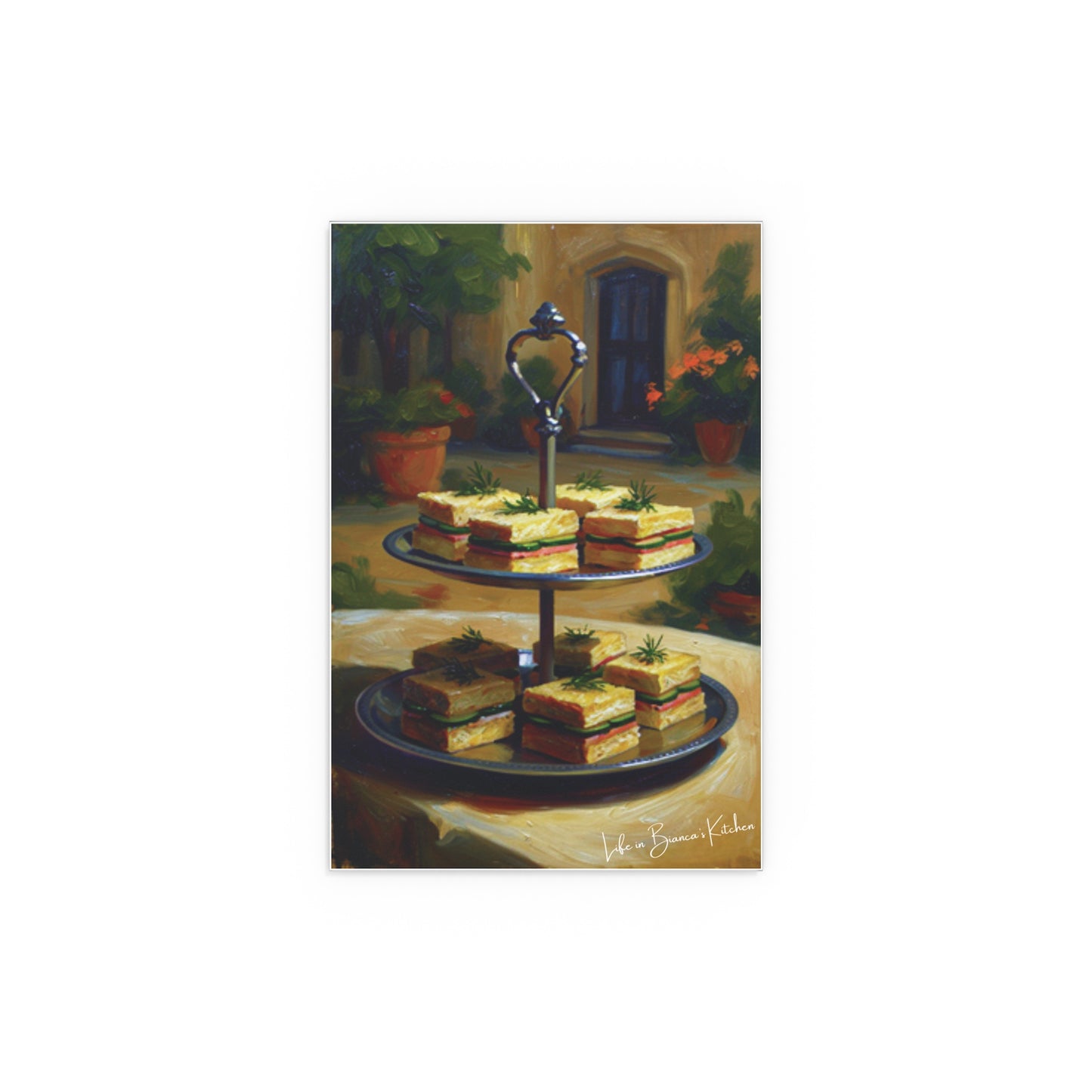 Tea Sandwiches (Silk Poster) | At the Garden Table