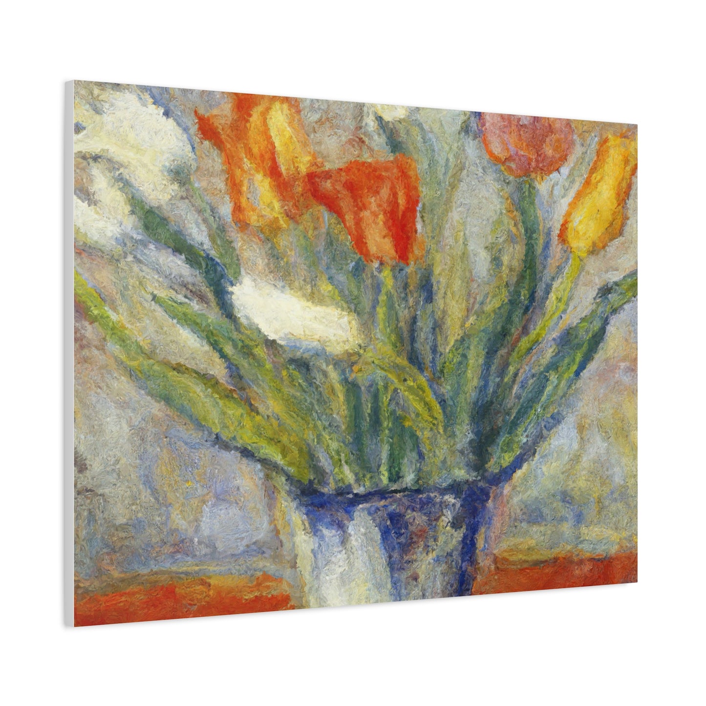 Spring Tulips in Bloom | Botanical Still Life Canvas Art