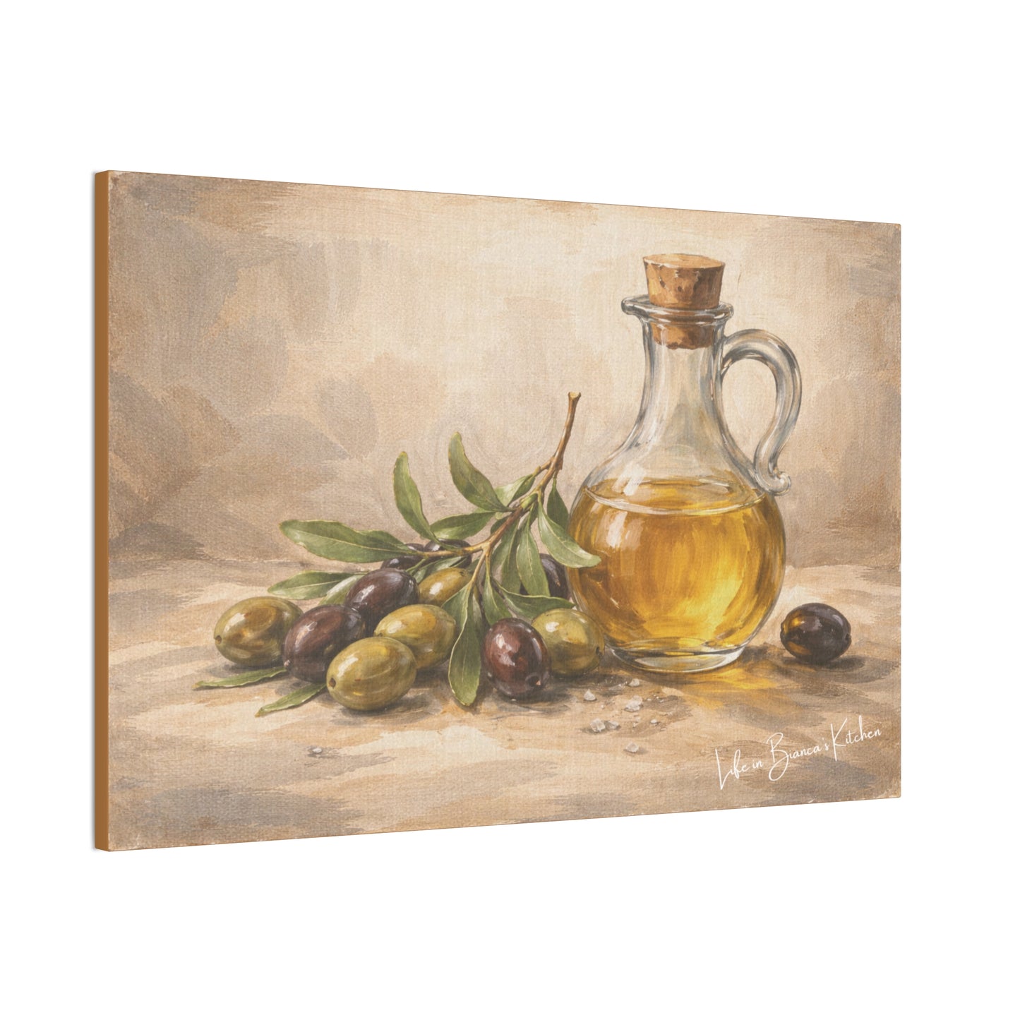 Rustic Olives Still Life (Canvas) | La Tavola Rustica