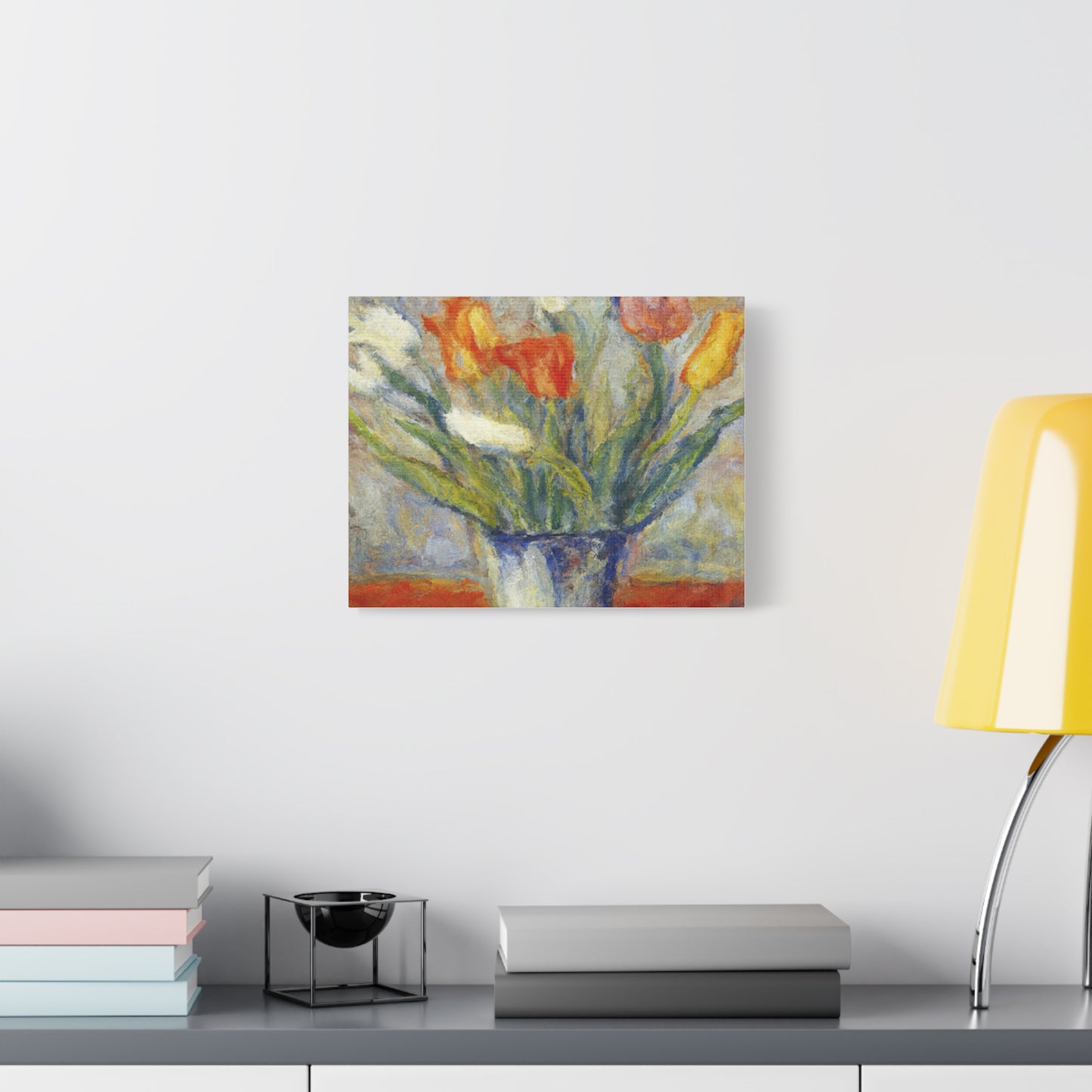 Spring Tulips in Bloom | Botanical Still Life Canvas Art