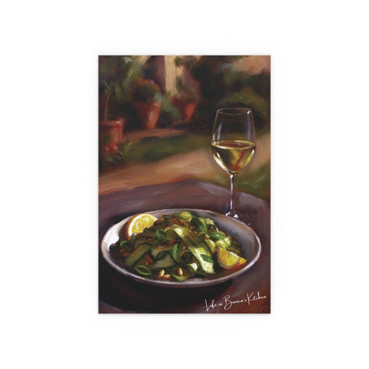 Summer Plate, Quiet Hour (Silk Paper Poster) | At the Garden Table