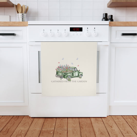 Gathered from the Garden  | Cotton Tea Towel – Spring Botanical