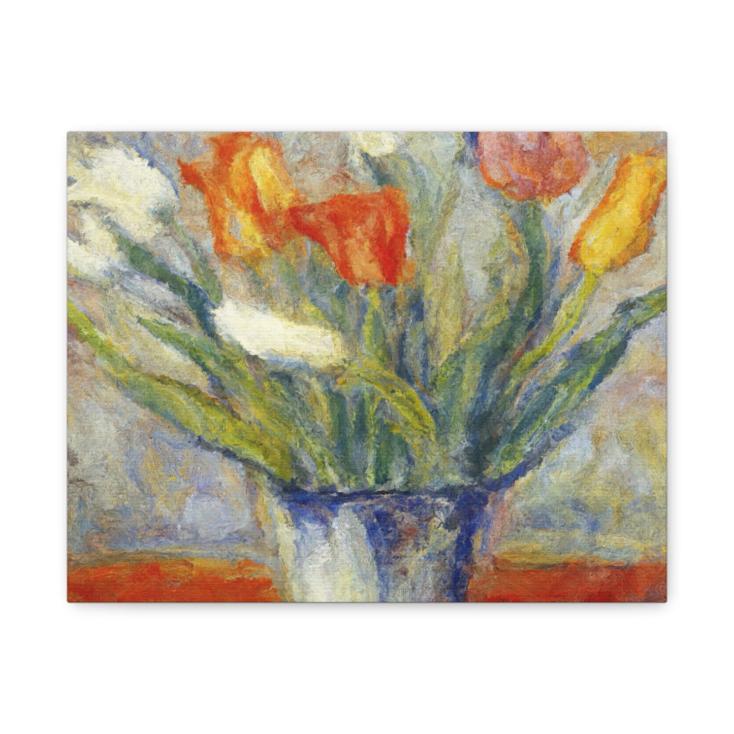 Spring Tulips in Bloom | Botanical Still Life Canvas Art