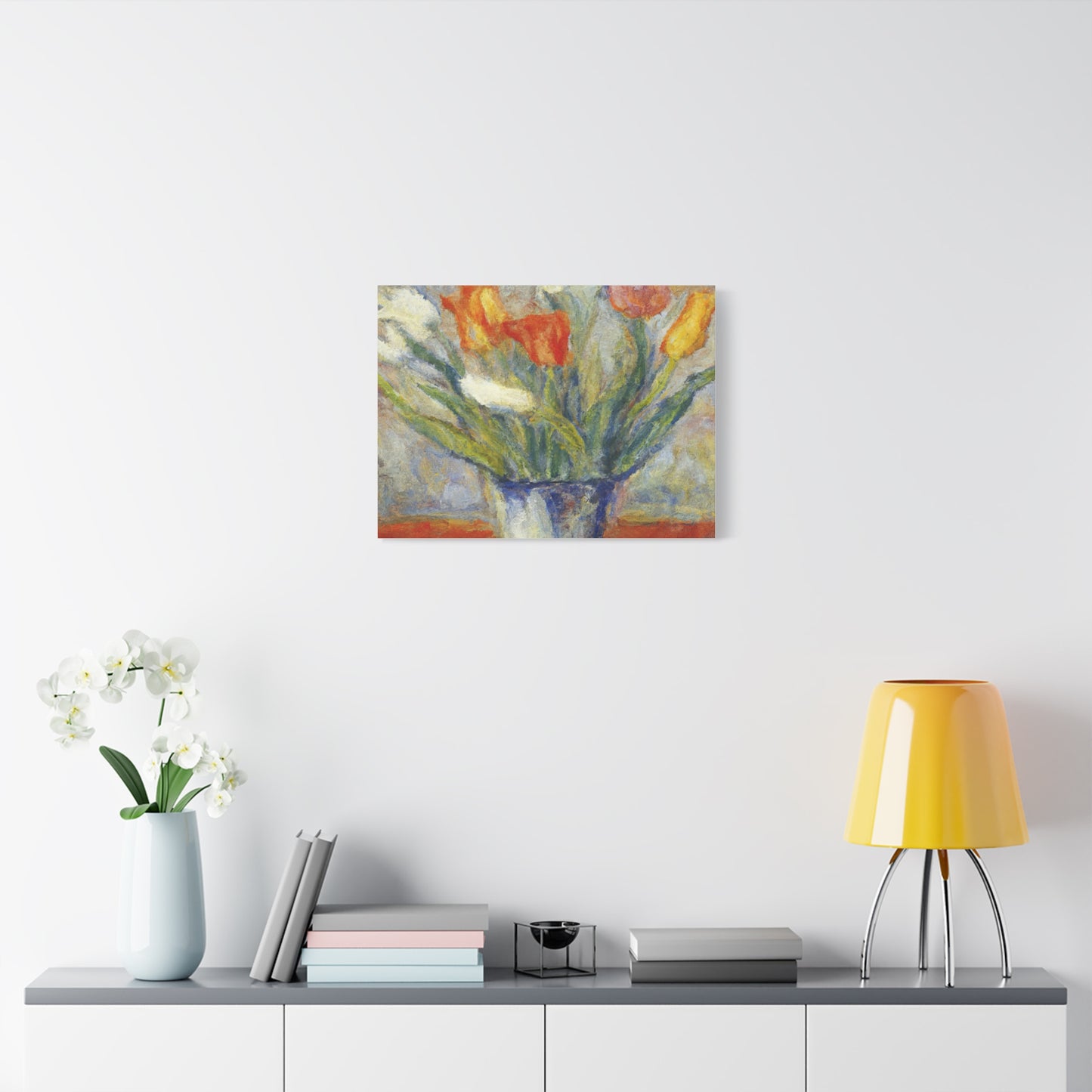 Spring Tulips in Bloom | Botanical Still Life Canvas Art