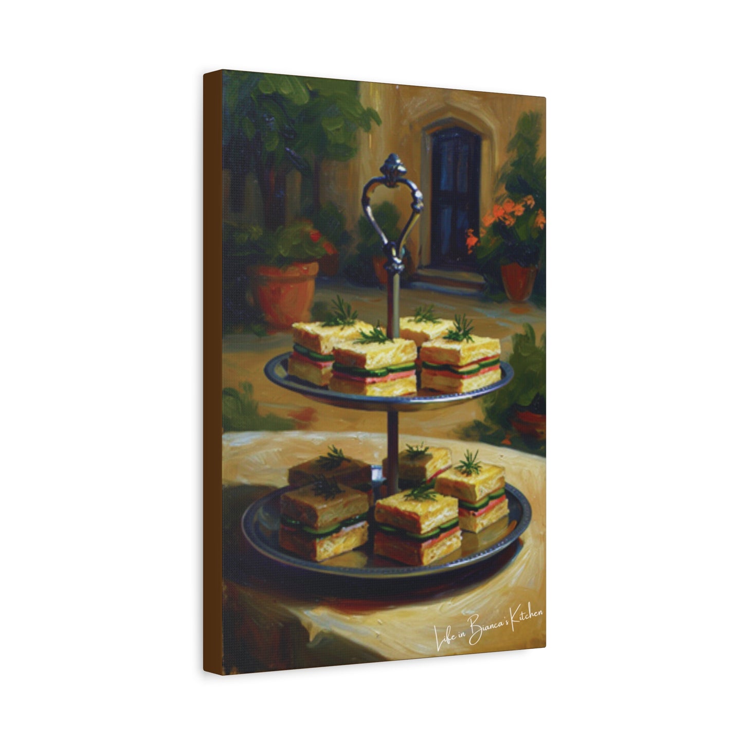 Tea Sandwiches (Canvas) | At the Garden Table