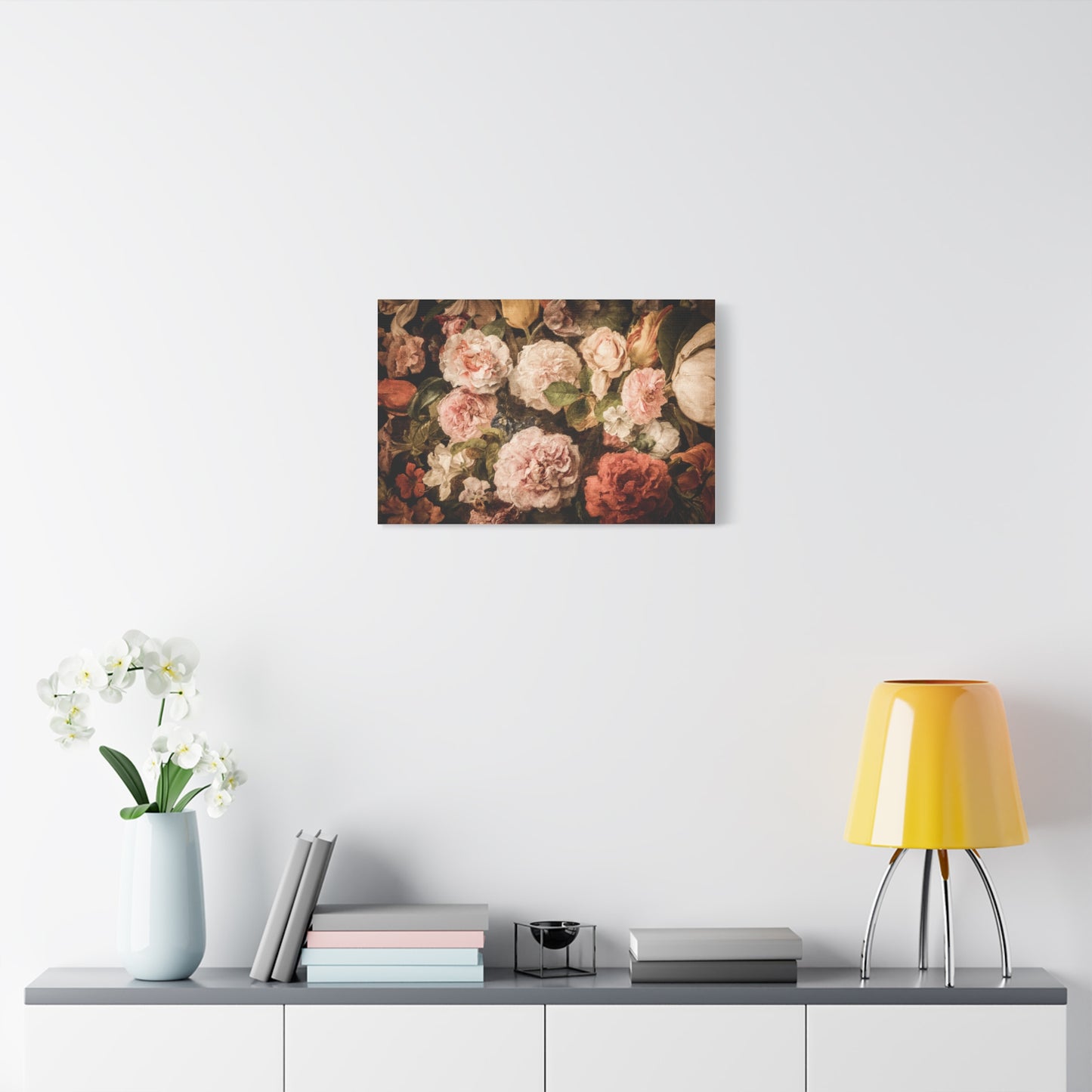 Carnations in Bloom | Botanical Still Life Canvas Art