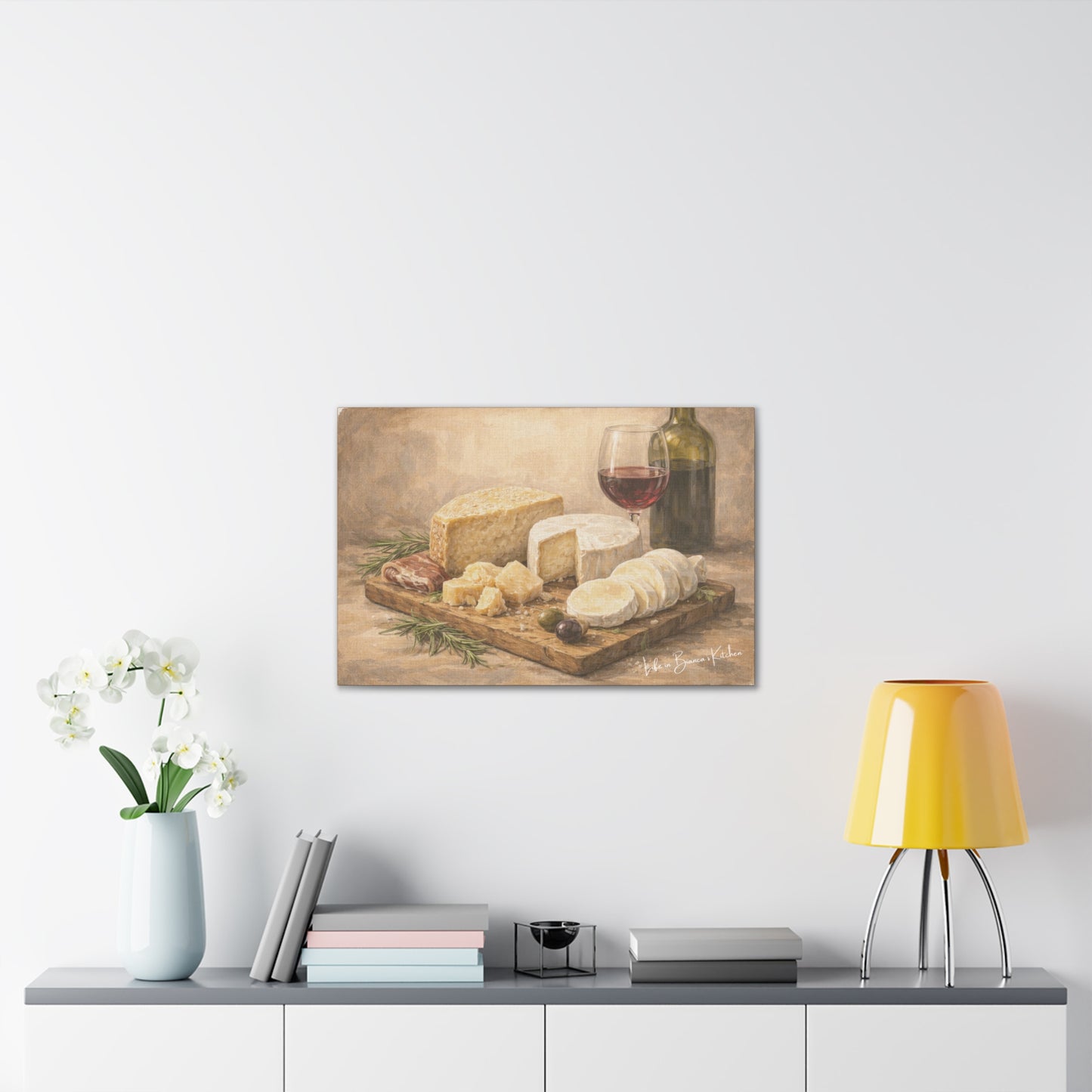 Rustic Cheese Still Life (Canvas) | La Tavola Rustica