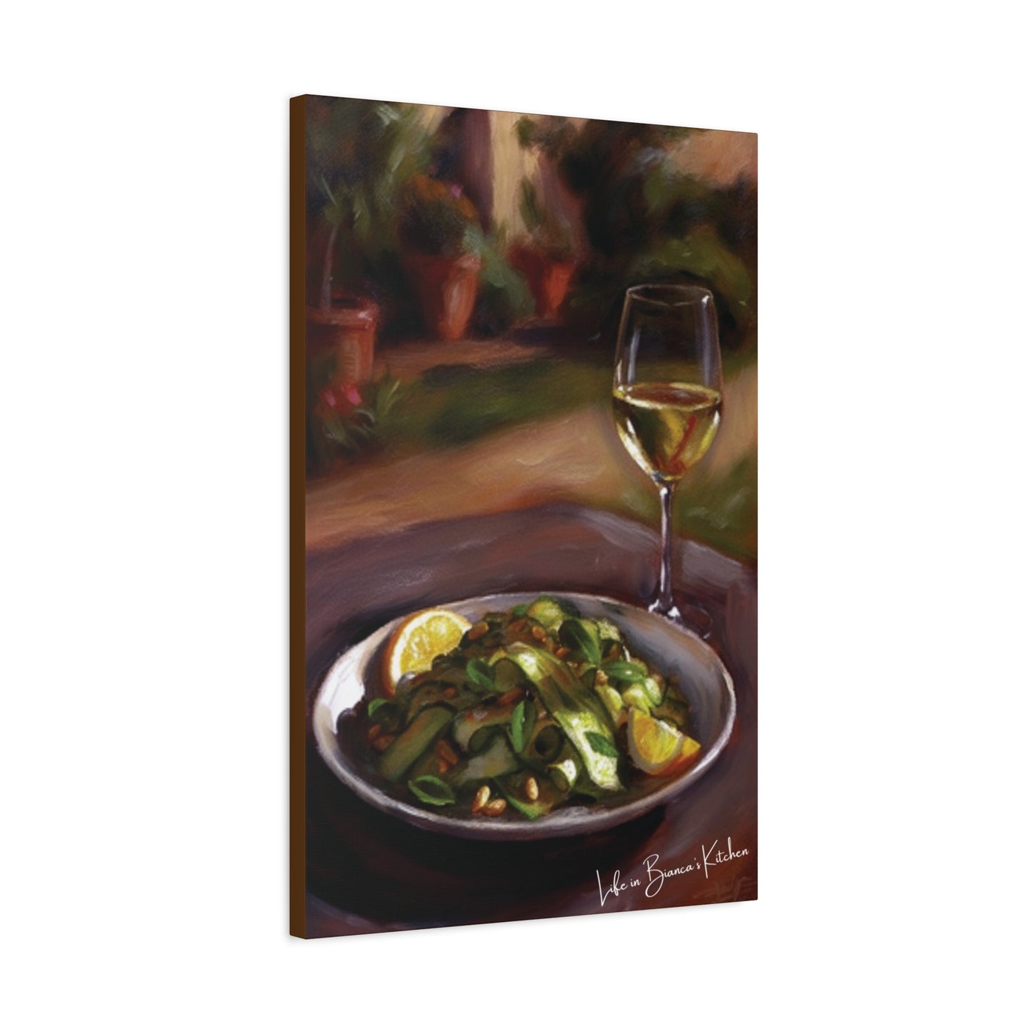 Summer Plate, Quiet Hour (Canvas) | At the Garden Table