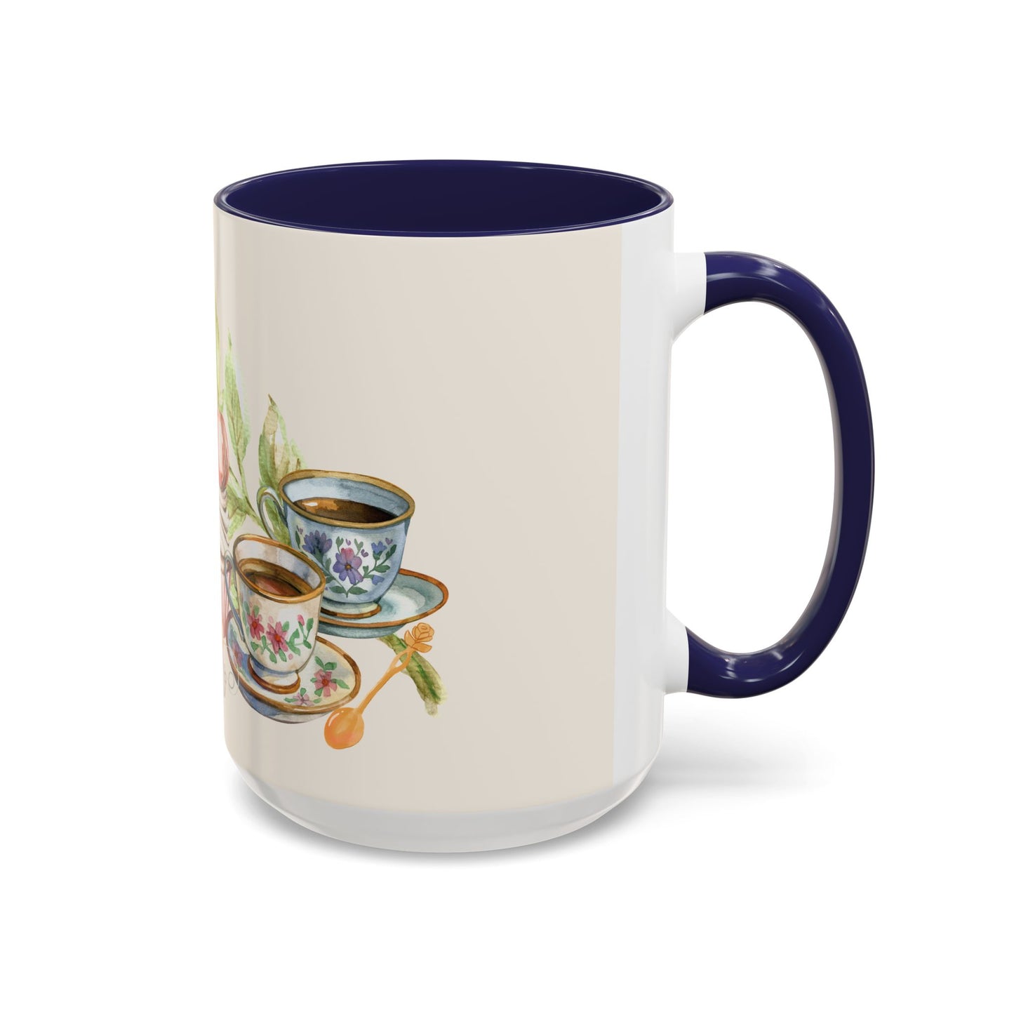 La Vie en Thé Illustrated Ceramic Mug | French Tea Cup Design