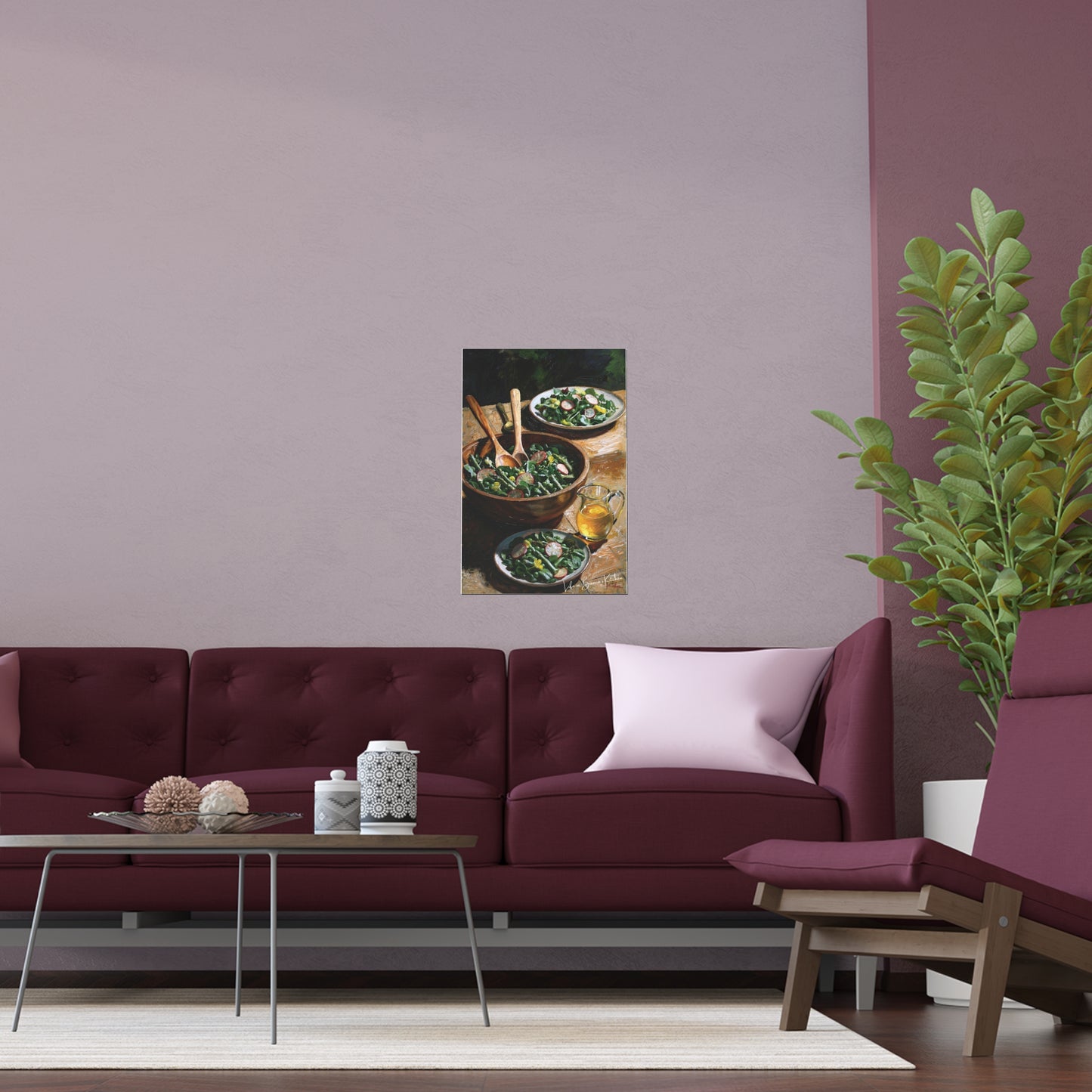 Spring Salad II (Silk Poster) | At the Garden Table