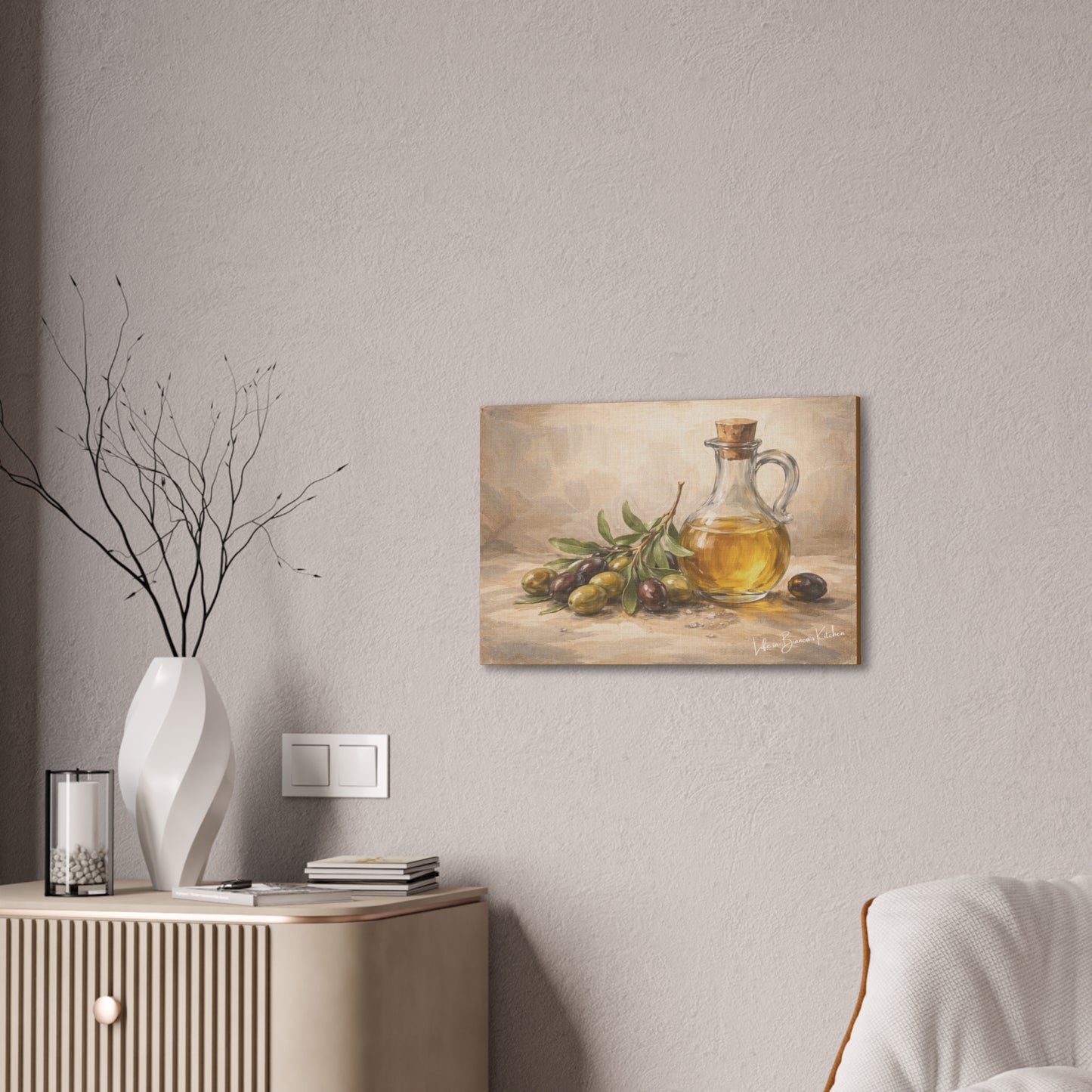 Rustic Olives Still Life (Canvas) | La Tavola Rustica