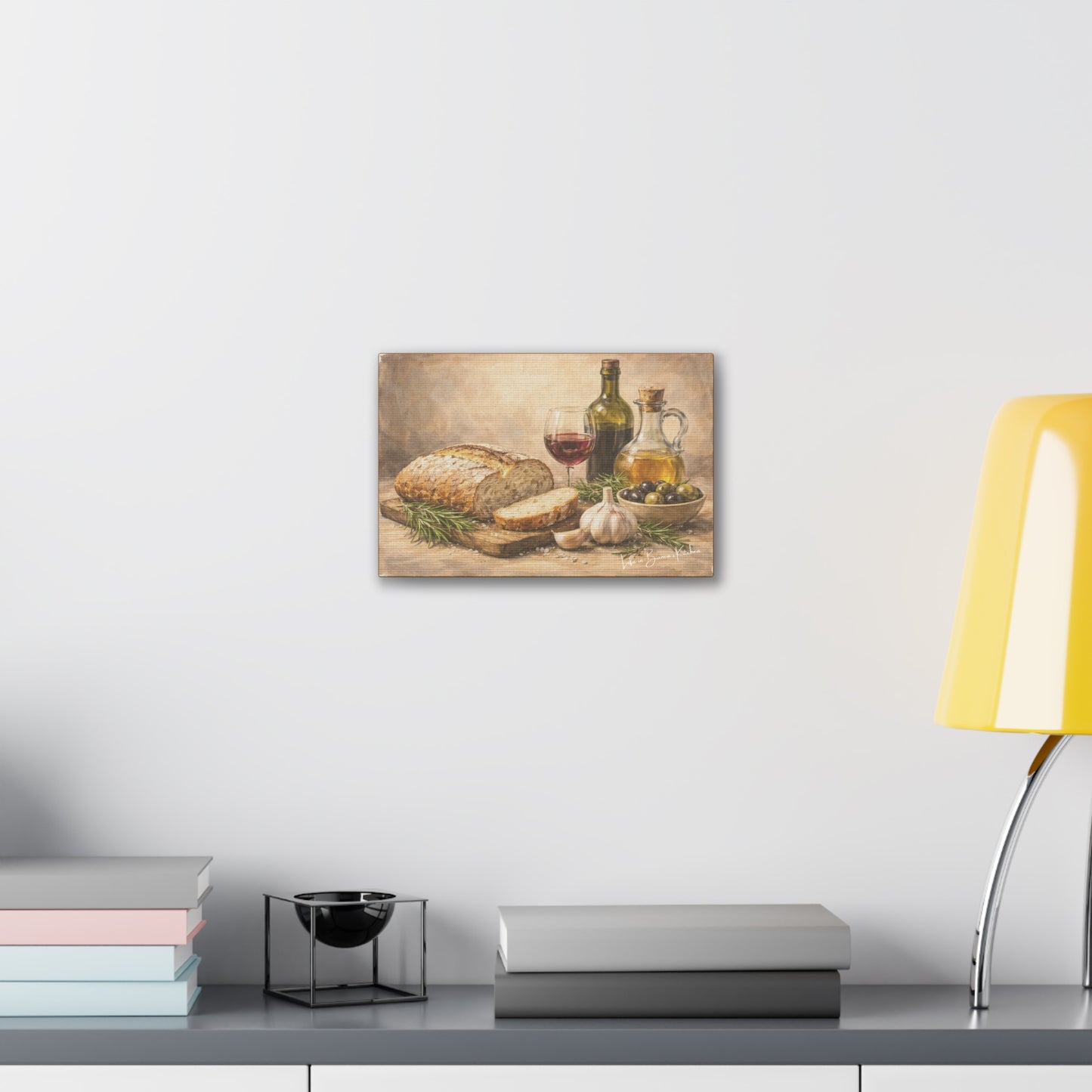 Rustic Bread Still Life (Canvas) | La Tavola Rustica