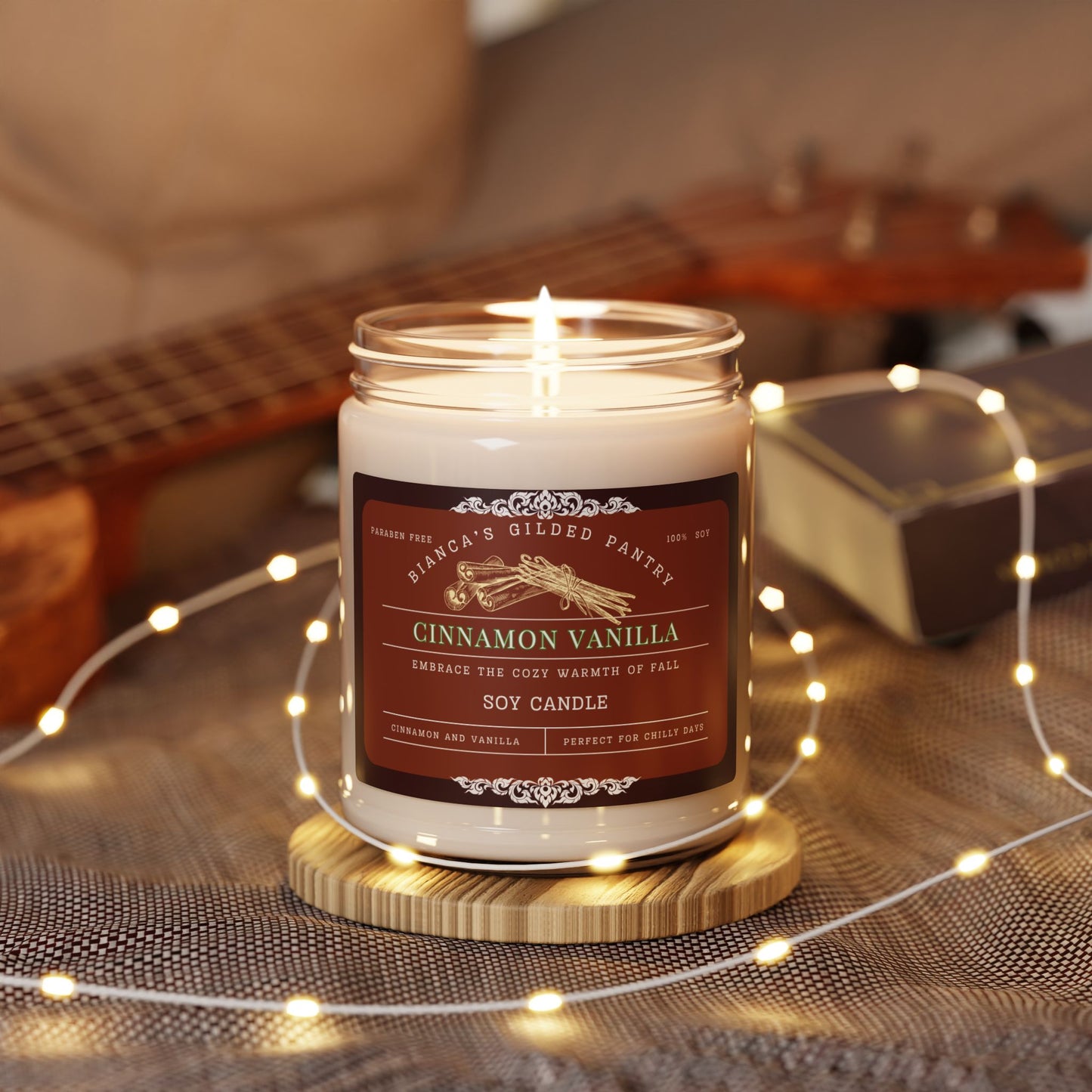 *LIMITED EDITION* Warm Cinnamon Vanilla Soy Candle | Cozy Autumn Spiced Soy Candle