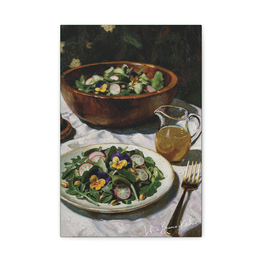 Spring Salad (Canvas) | At the Garden Table