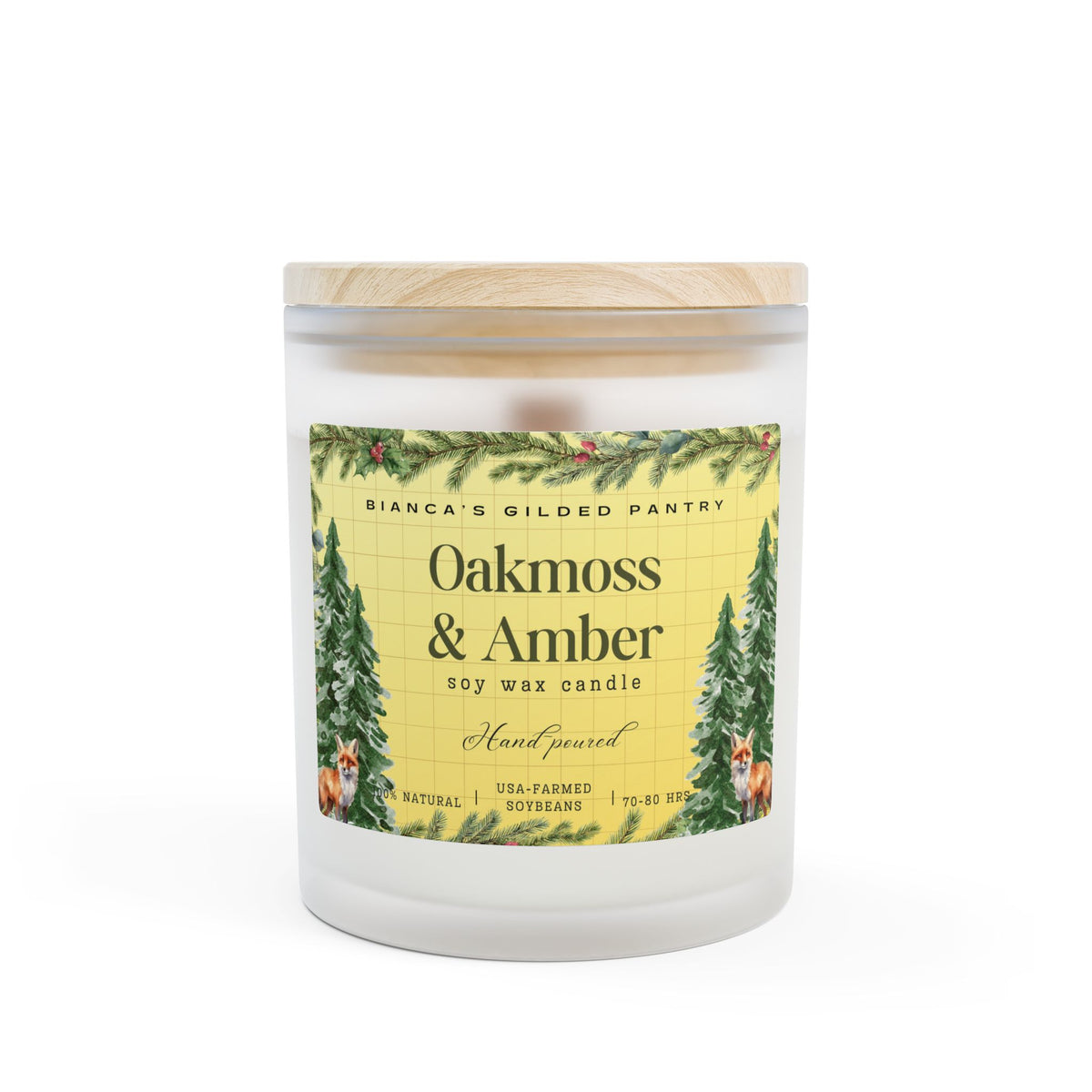 *LIMITED EDITION* Oakmoss & Amber Soy Candle | Cozy Woodland Candle for Fall 11oz