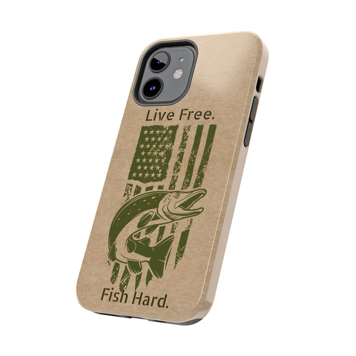 Live Free. Fish Hard. Phone Case | Heritage Outdoors Series