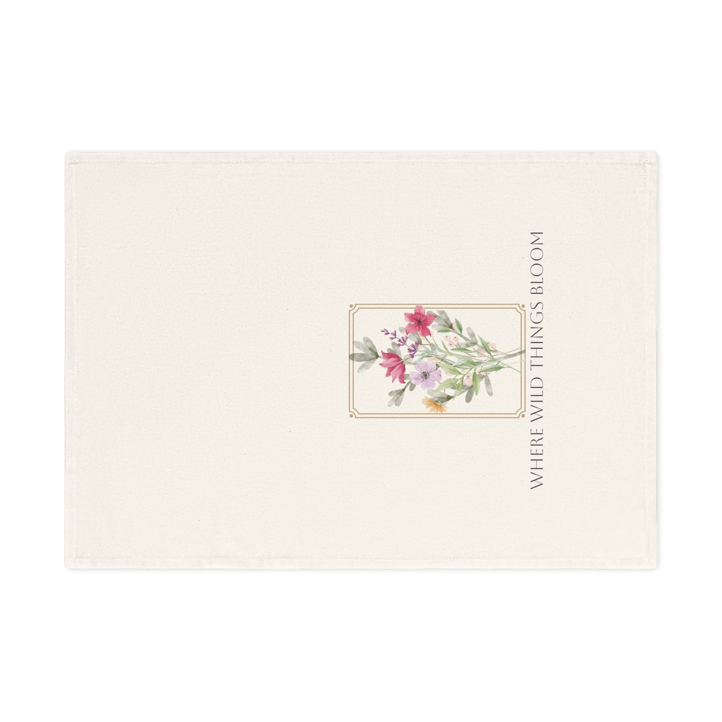 Where Wild Things Bloom | Cotton Tea Towel – Spring Botanical