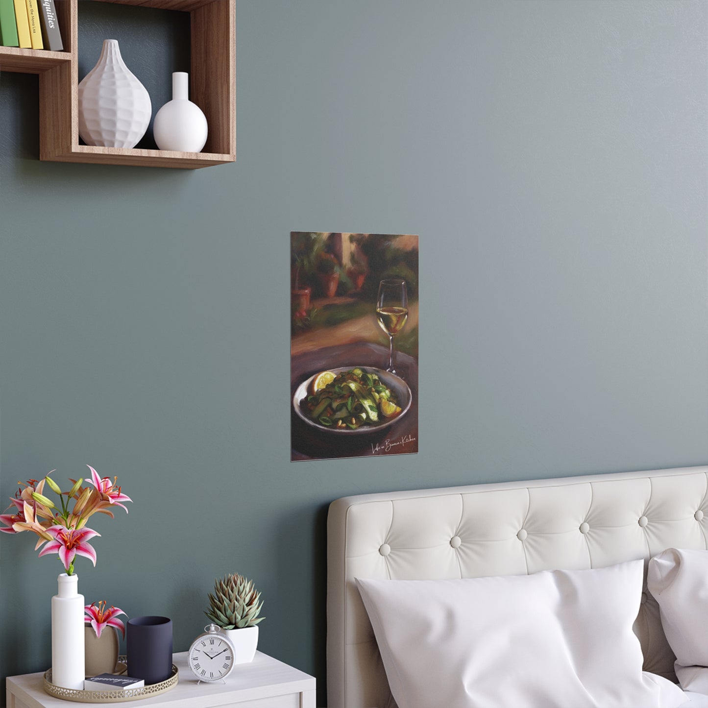 Summer Plate, Quiet Hour (Silk Paper Poster) | At the Garden Table