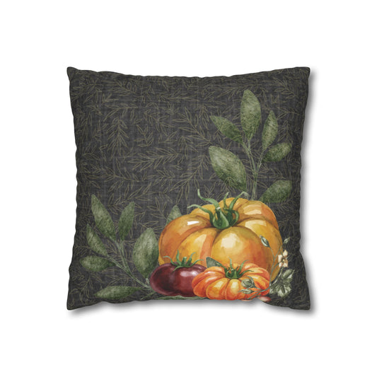Late Summer Tomatoes Botanical Pillow Cover — Garden I