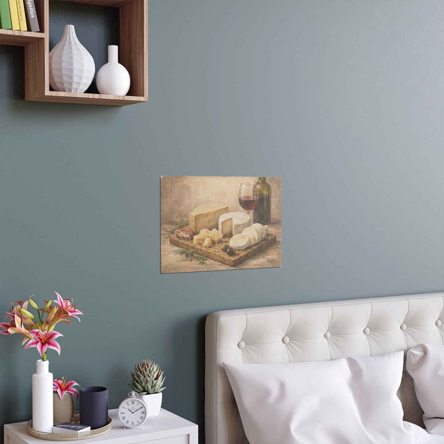 Rustic Cheese Still Life (Silk Poster )  | La Tavola Rustica