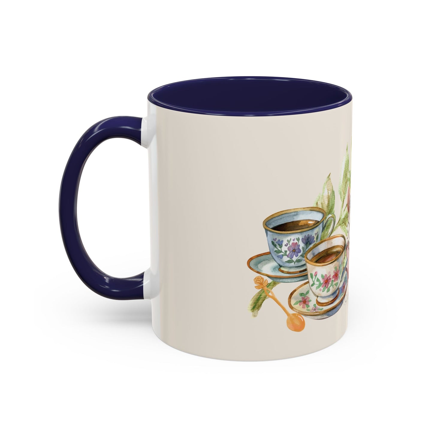 La Vie en Thé Illustrated Ceramic Mug | French Tea Cup Design
