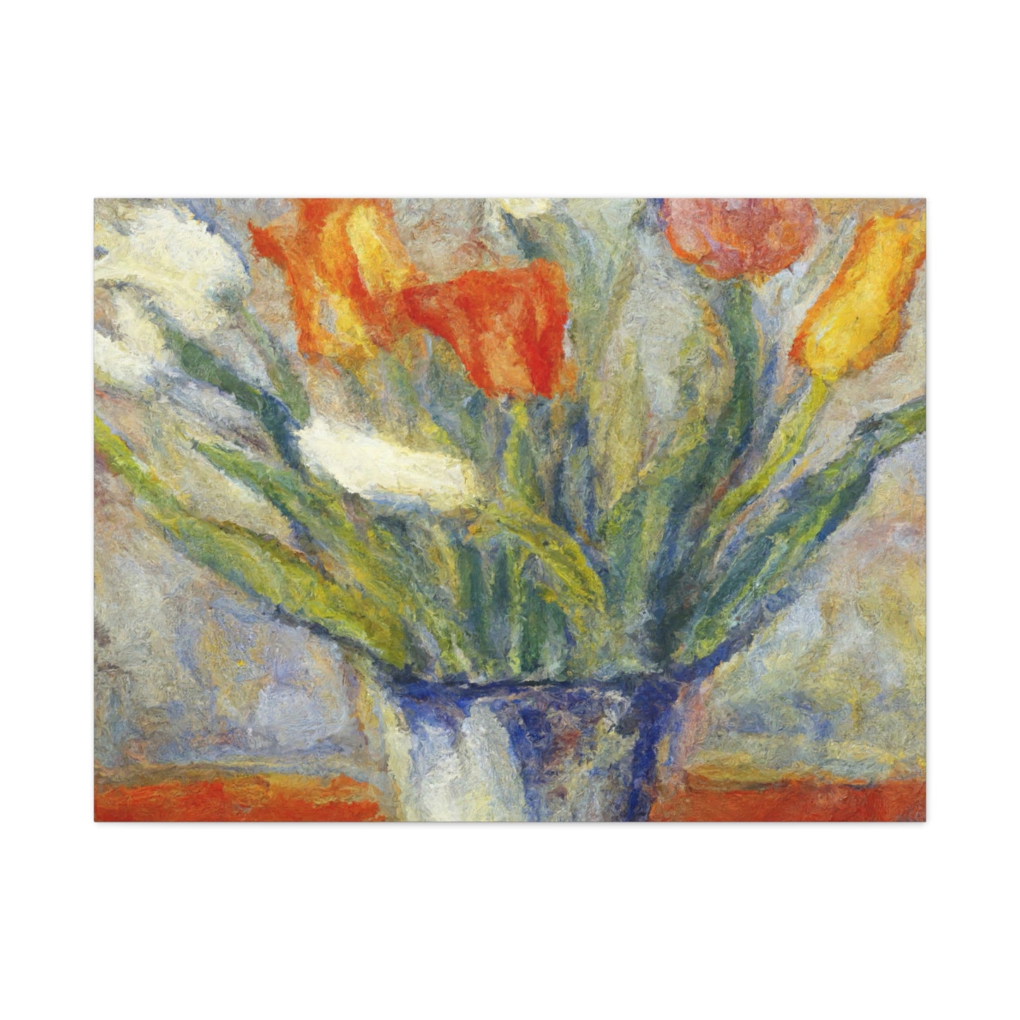 Spring Tulips in Bloom | Botanical Still Life Canvas Art