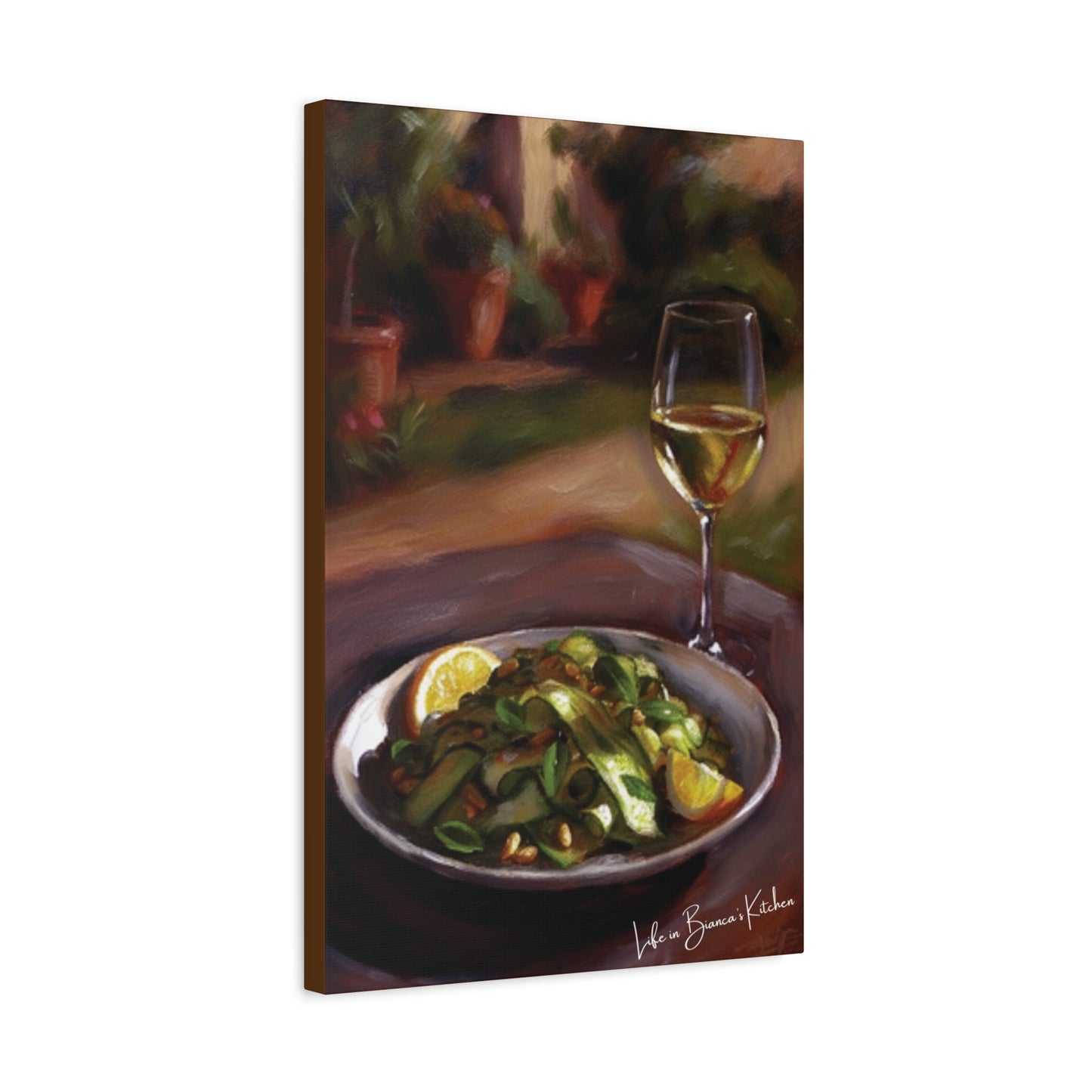 Summer Plate, Quiet Hour (Canvas) | At the Garden Table