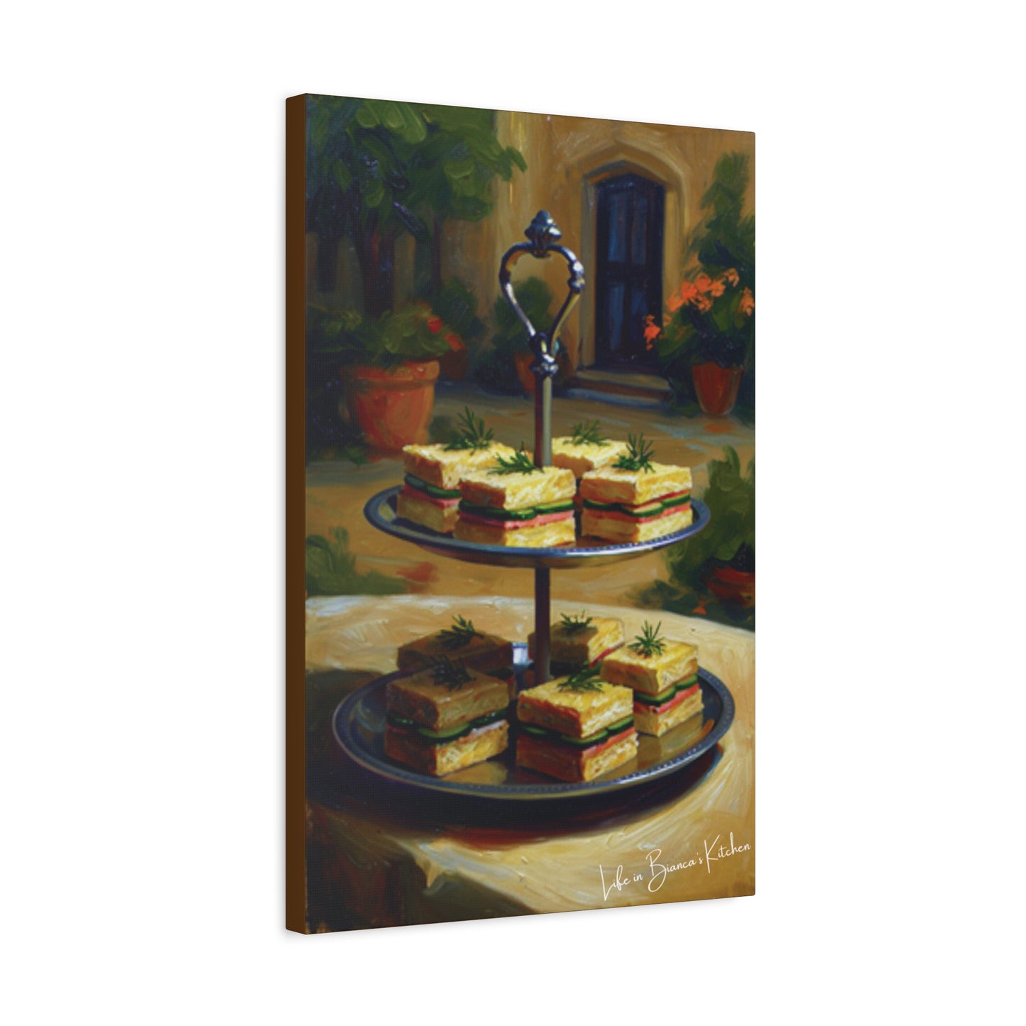 Tea Sandwiches (Canvas) | At the Garden Table