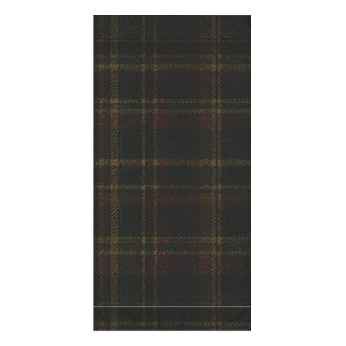 Briarwood Tartan Bath Towel — Heritage Plaid in Forest Green & Russet