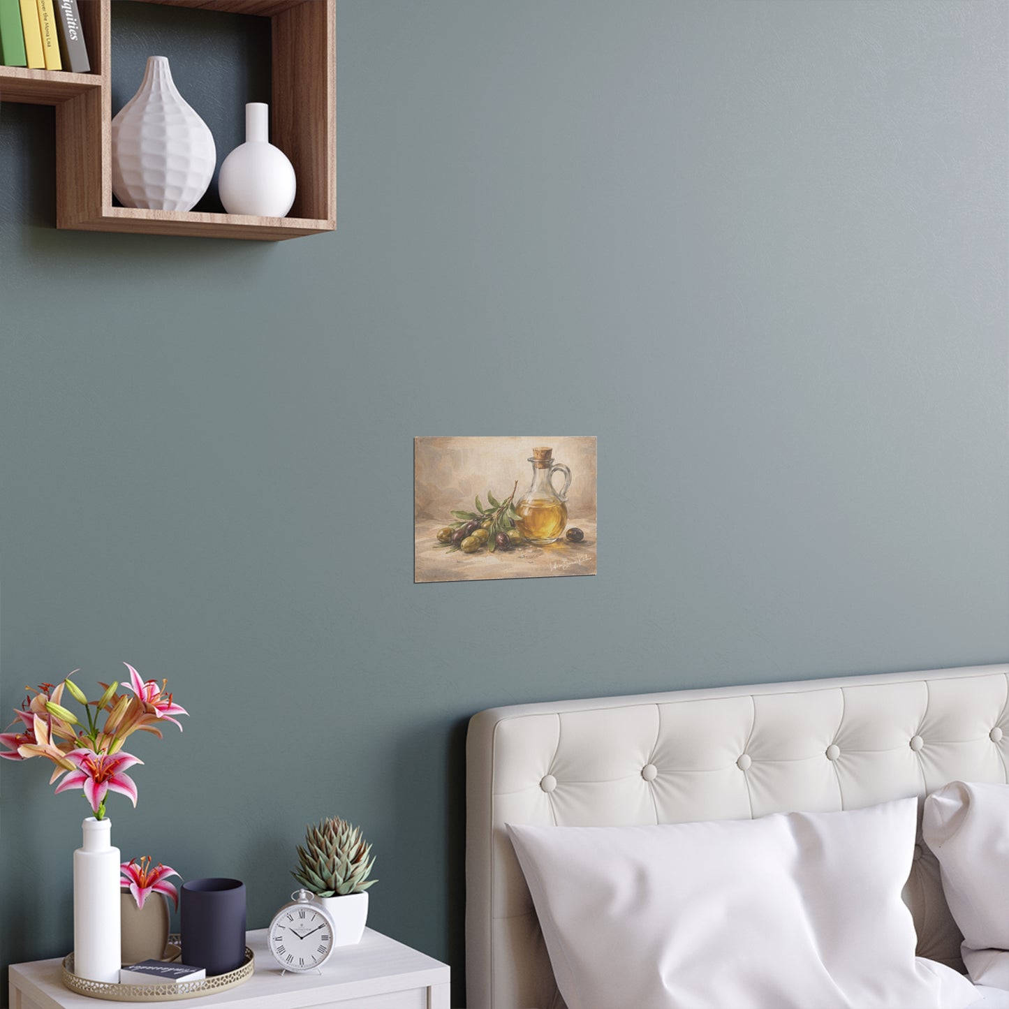 Rustic Olives Still Life (Silk Poster )  | La Tavola Rustica