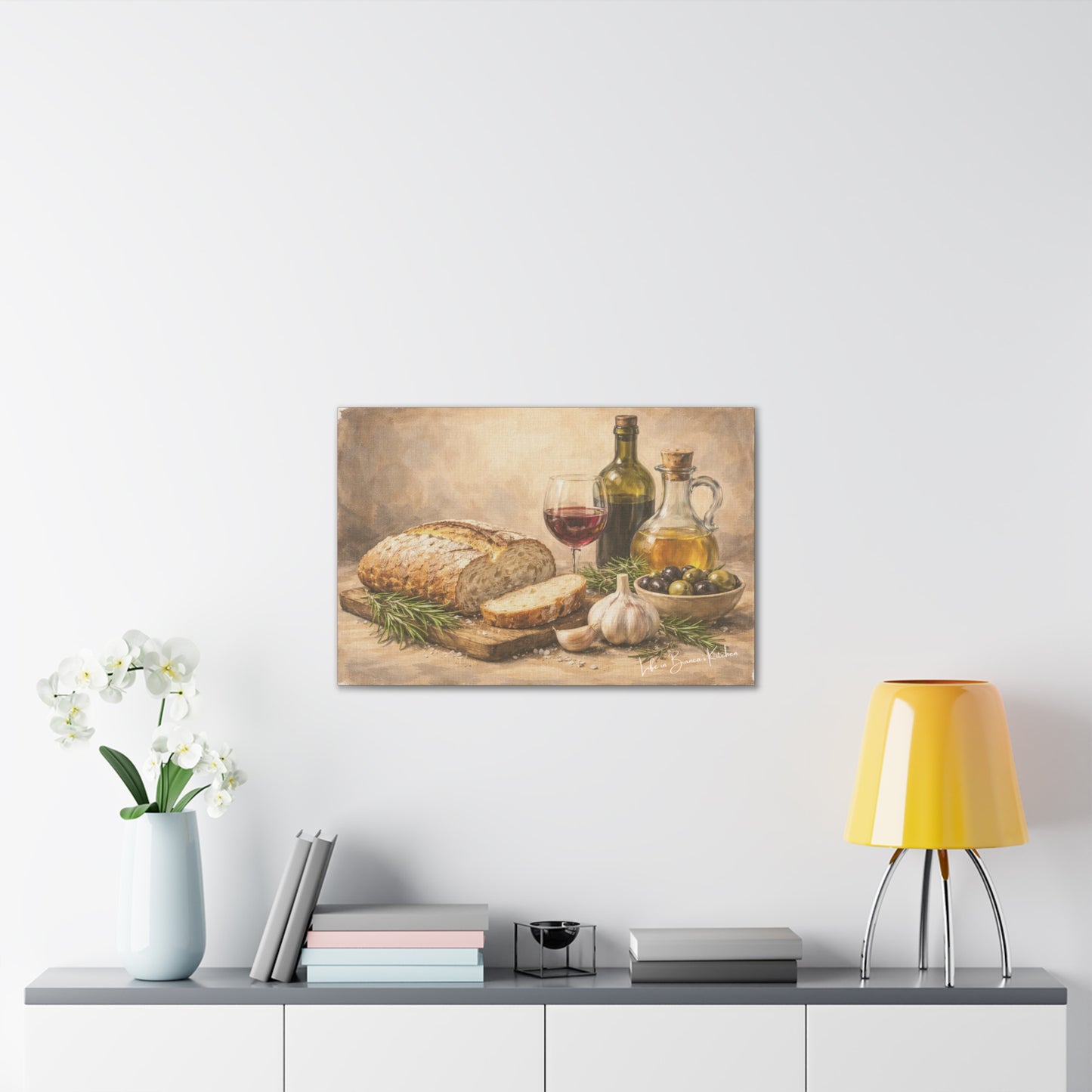 Rustic Bread Still Life (Canvas) | La Tavola Rustica